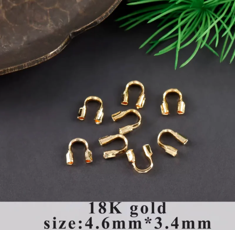 U wire protector 18k Gold PVD plated stainless steel ( 1 pc ) Anti tarnish R1013