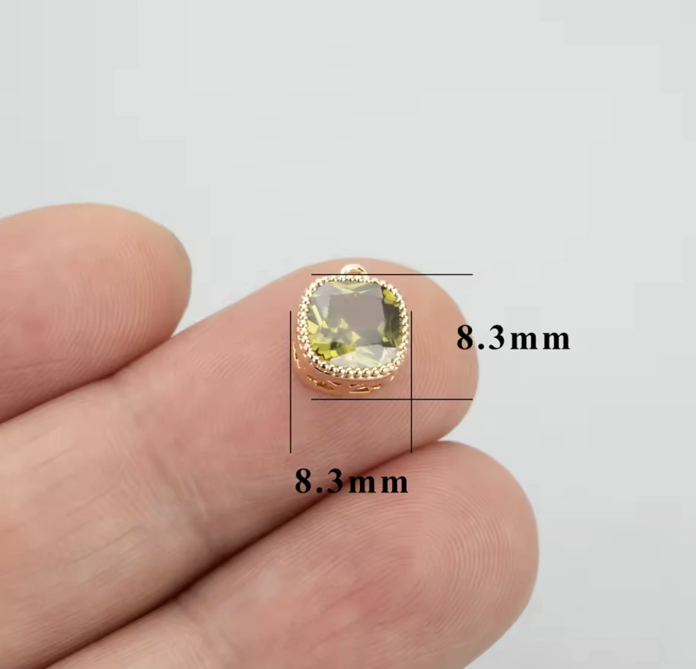 Zircon Stone Gold-Plated Pendants - Anti Tarnish