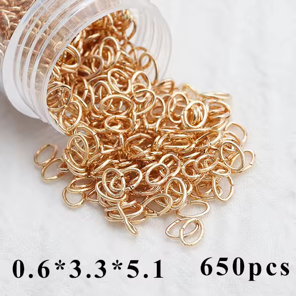18k gold plated Jumprings ( 1 pc ) - Anti tarnish R1006