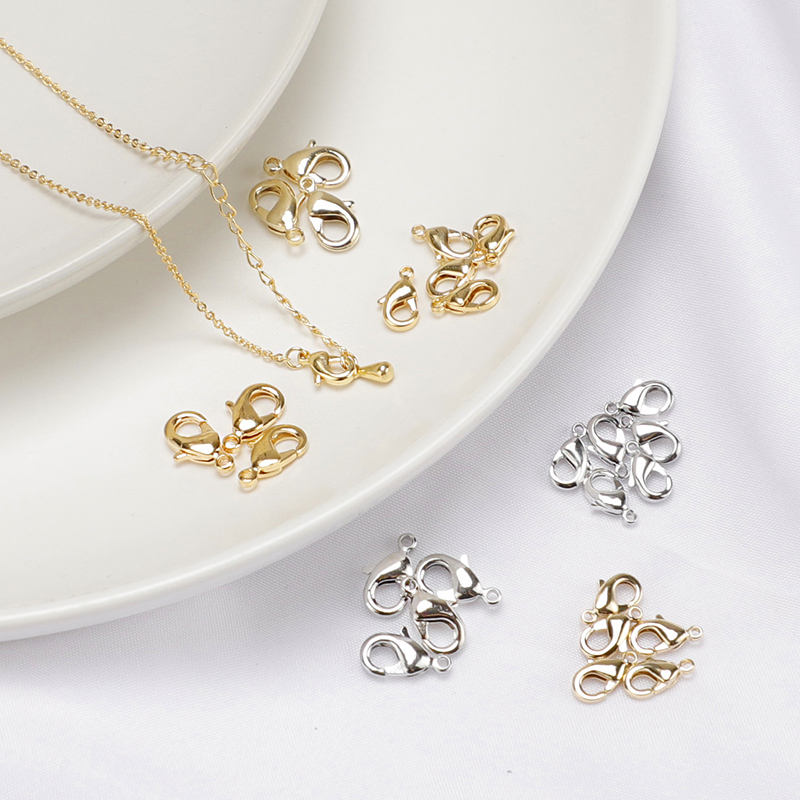 Lobster clasp 18k Gold PVD plated Stainless steel ( 1 pc ) Anti tarnish R1004