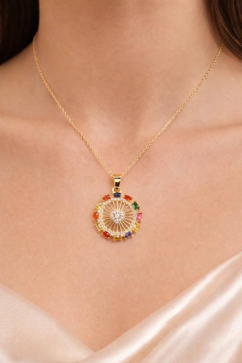 Radiant Multicolor Pendant 