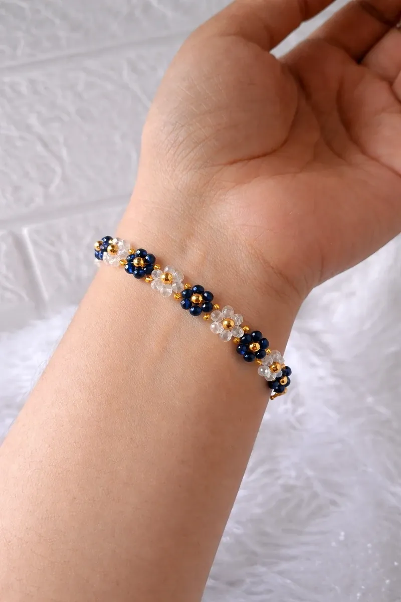 Floral Beaded Bracelet