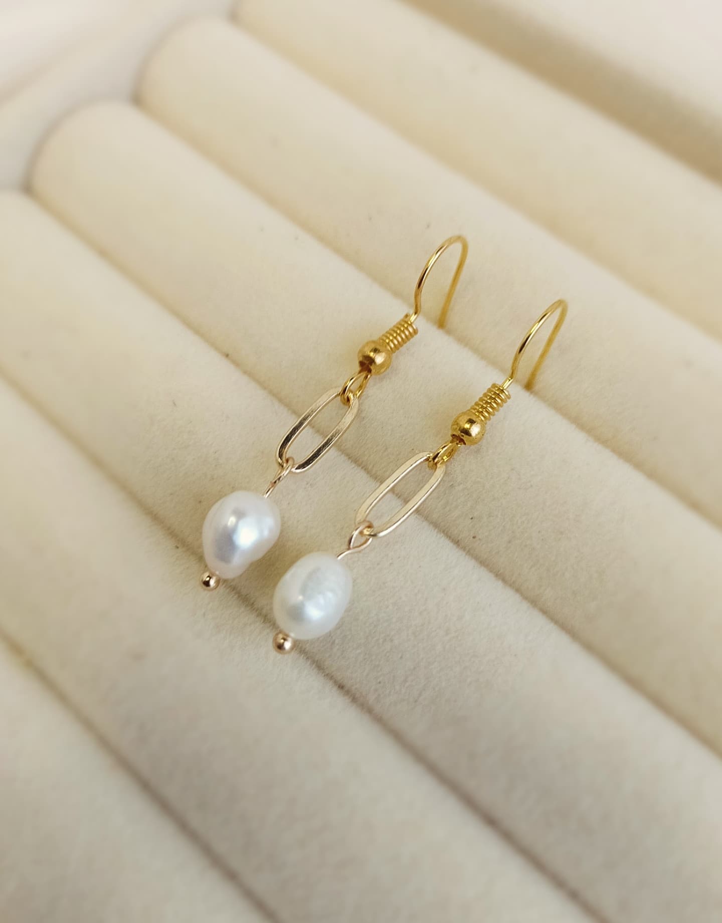Elegant Pearl Drop Earrings