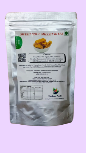 Sweet Soul Millet Bites (cardamom flavour) 50 gram
