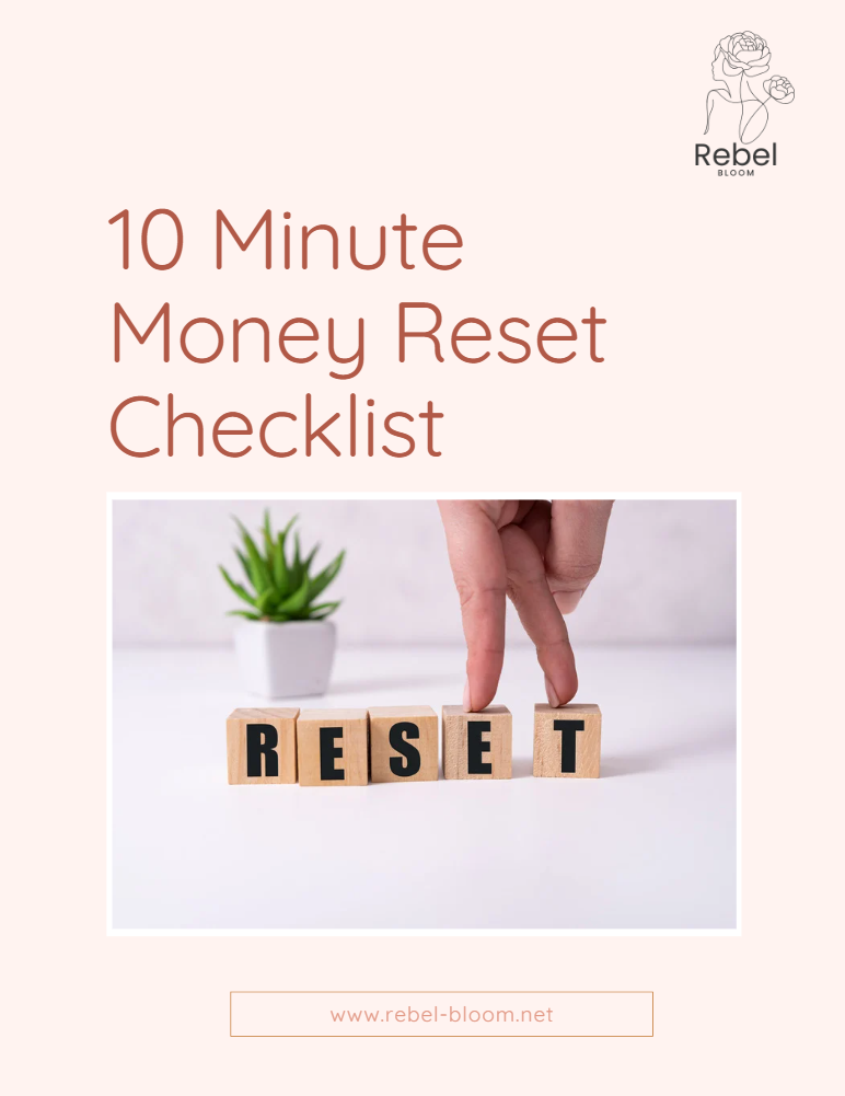 10 Minute Money Reset Checklist
