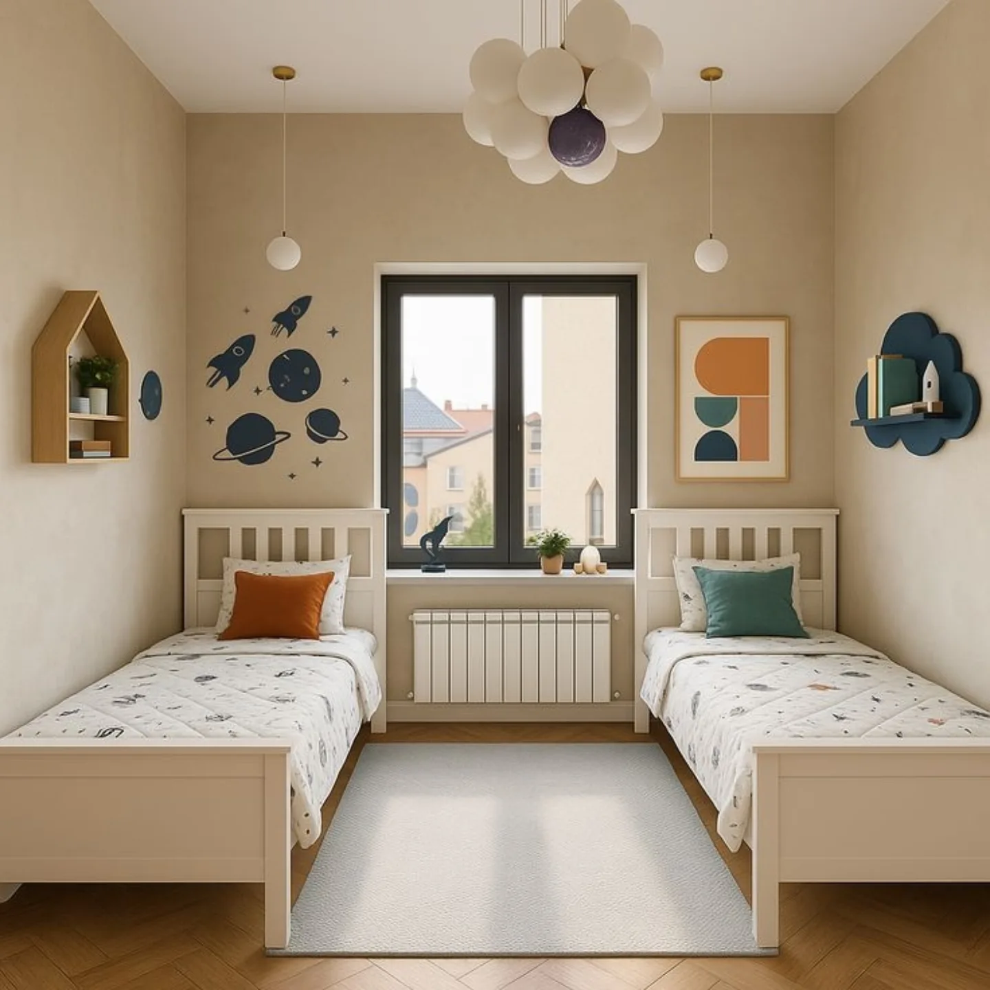 Uşaq yataq otağı üçün çarpayı