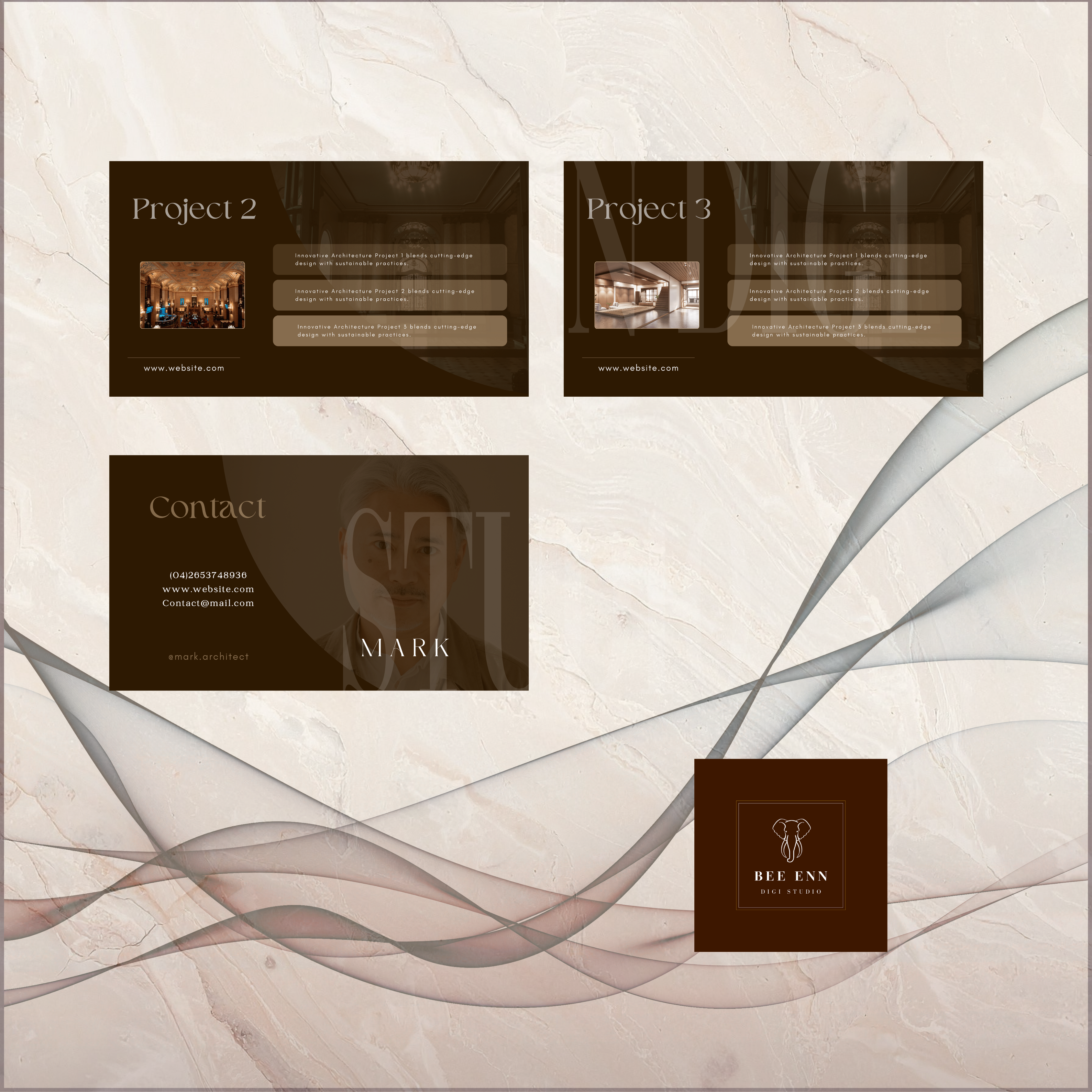 DIY Professional PPT Template | Dark colour