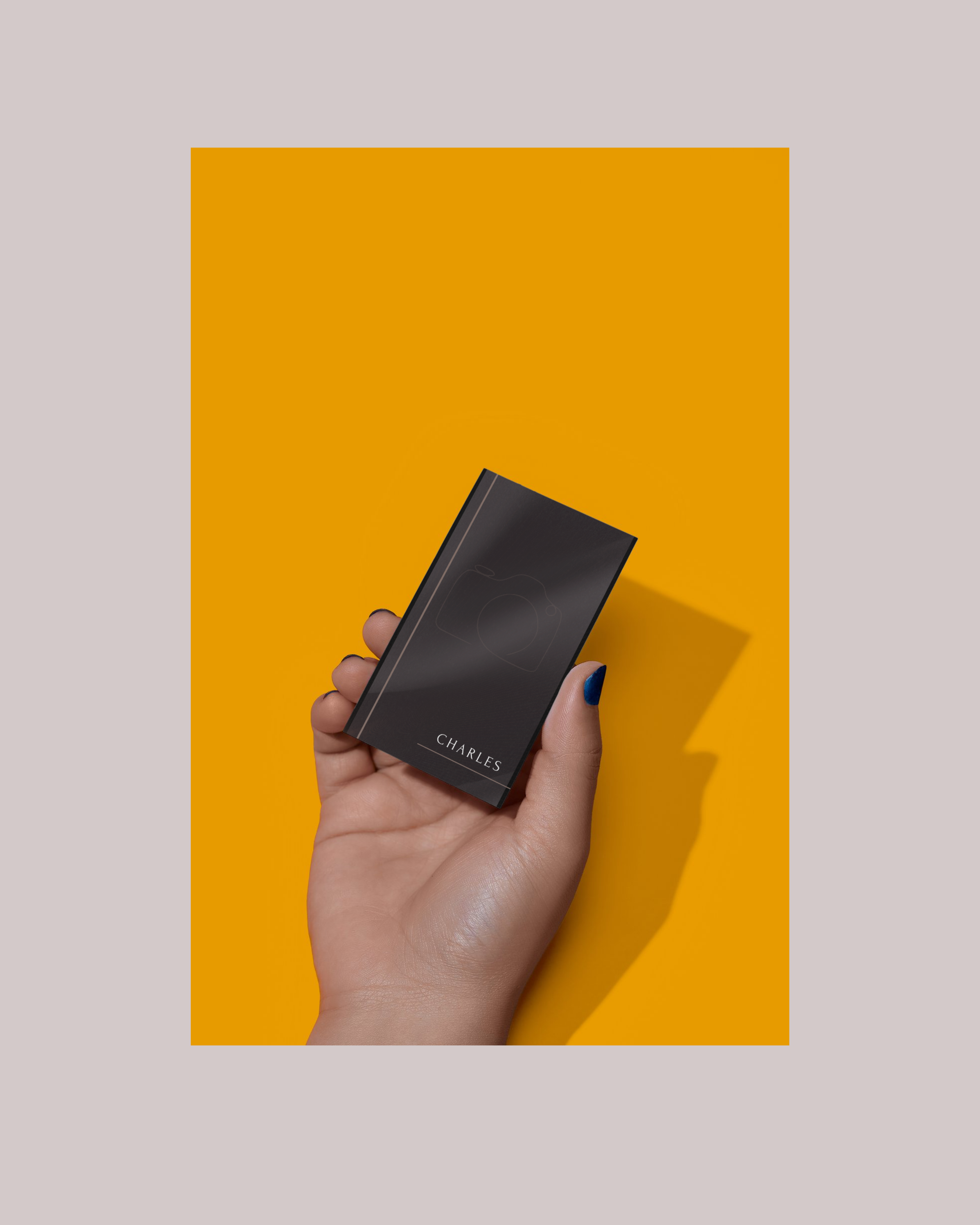 DIY Business Card Template 2 | Portfolio | Photographers | Models | Artists | Canva (Digital Download)