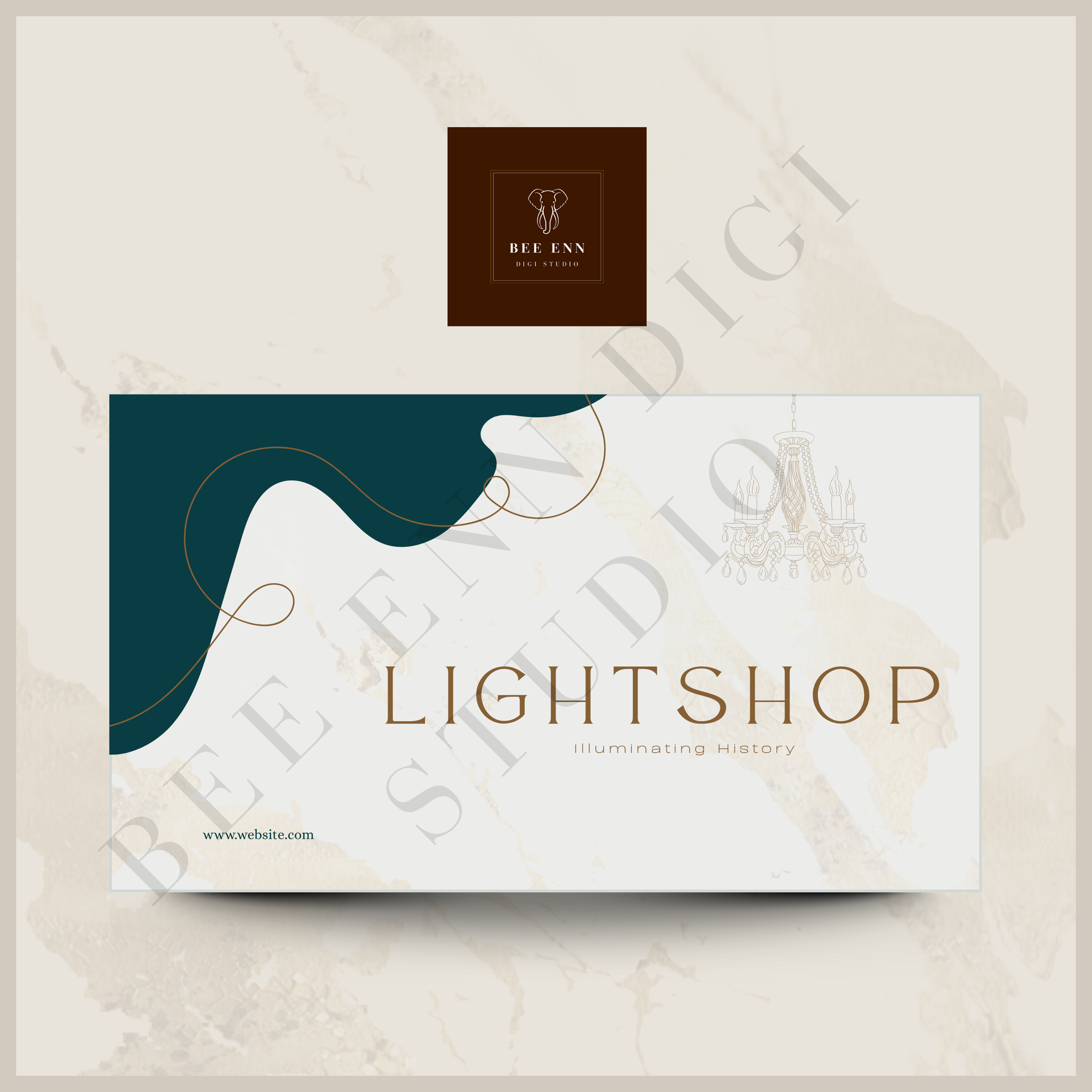 DIY Luxury  Business Card Template | Pastel colour