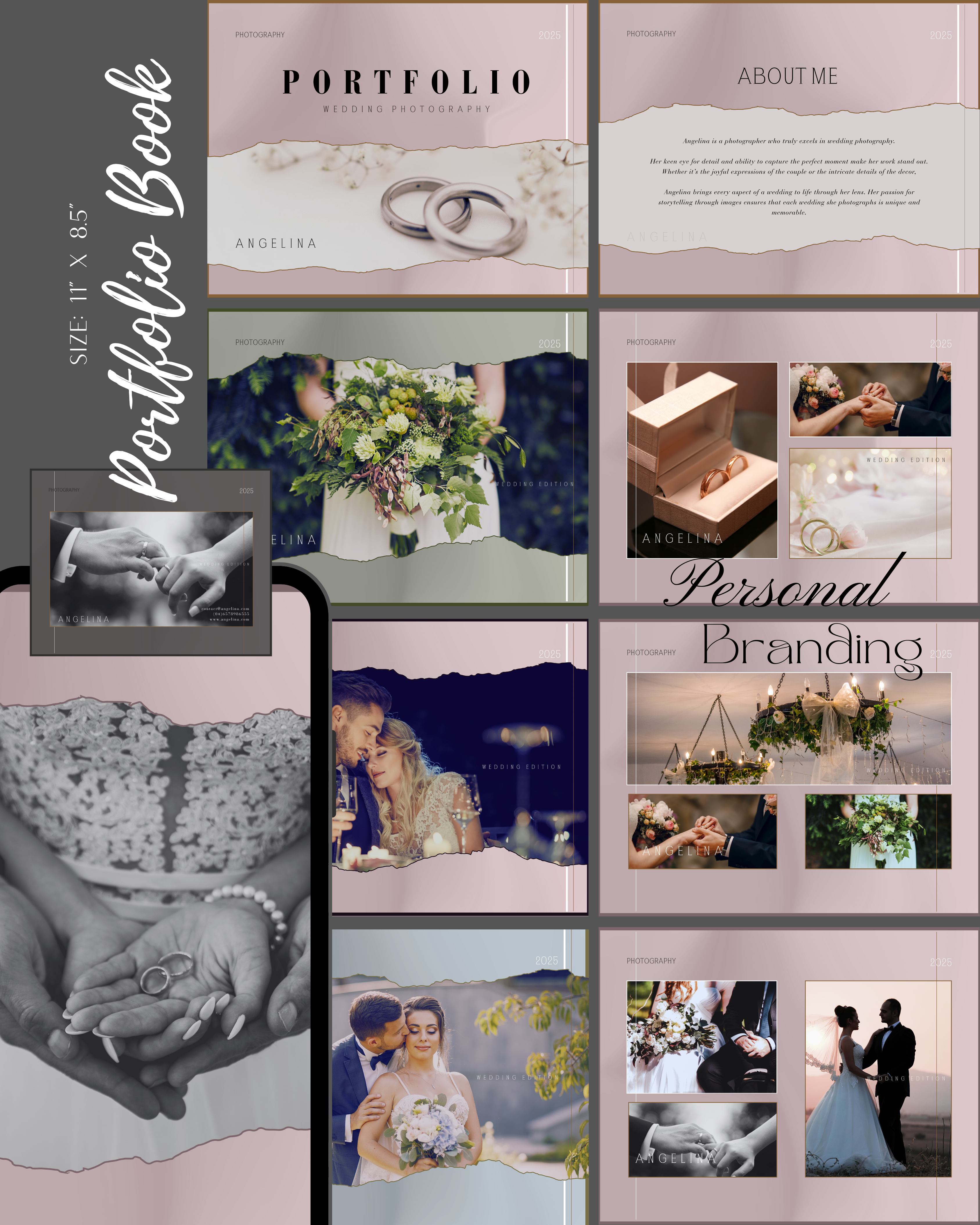 DIY Photography Portfolio Book Template 1