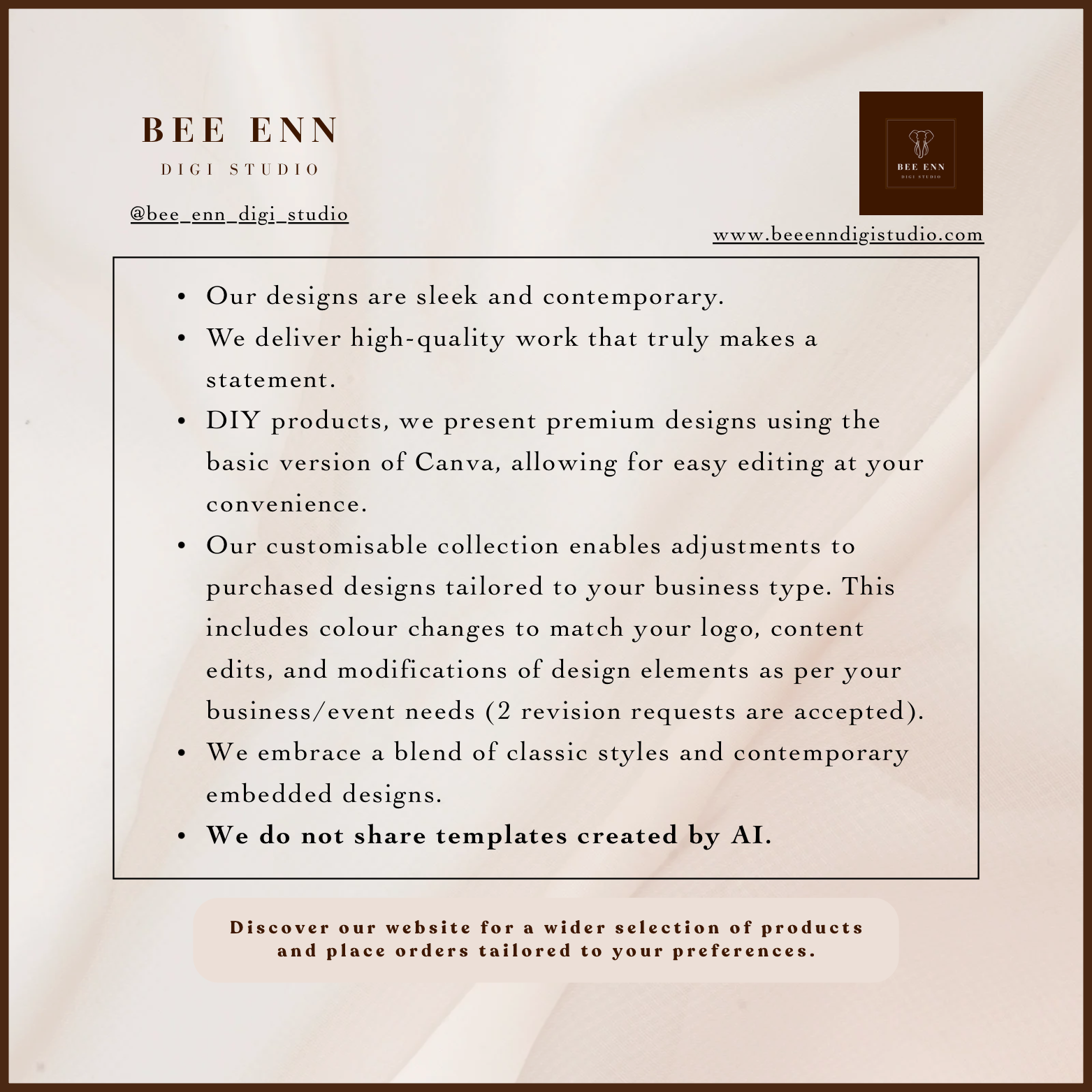 DIY Luxury Branding Poster Template | Dark colour