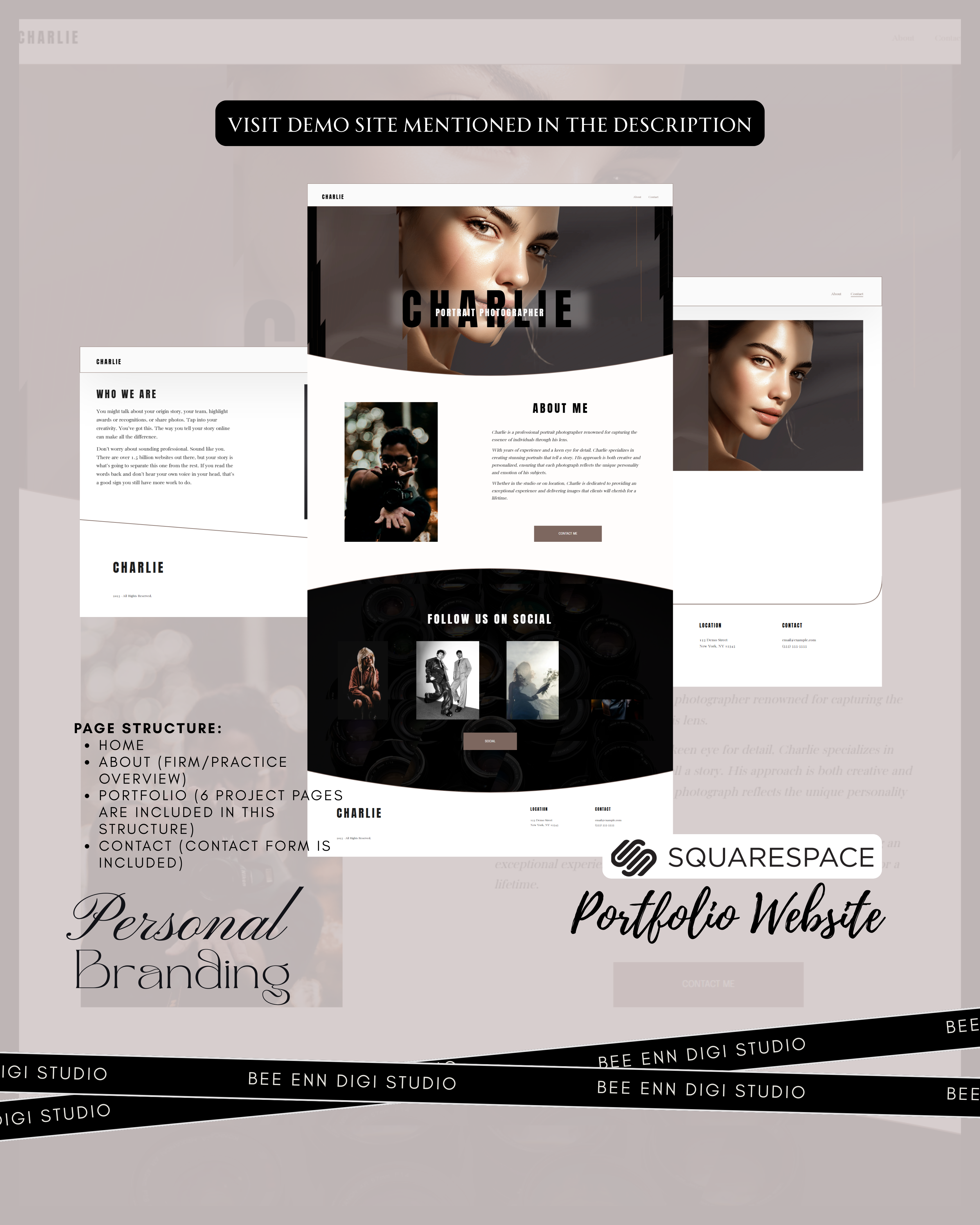 DIY Portfolio Website Template 2 | Squarespace