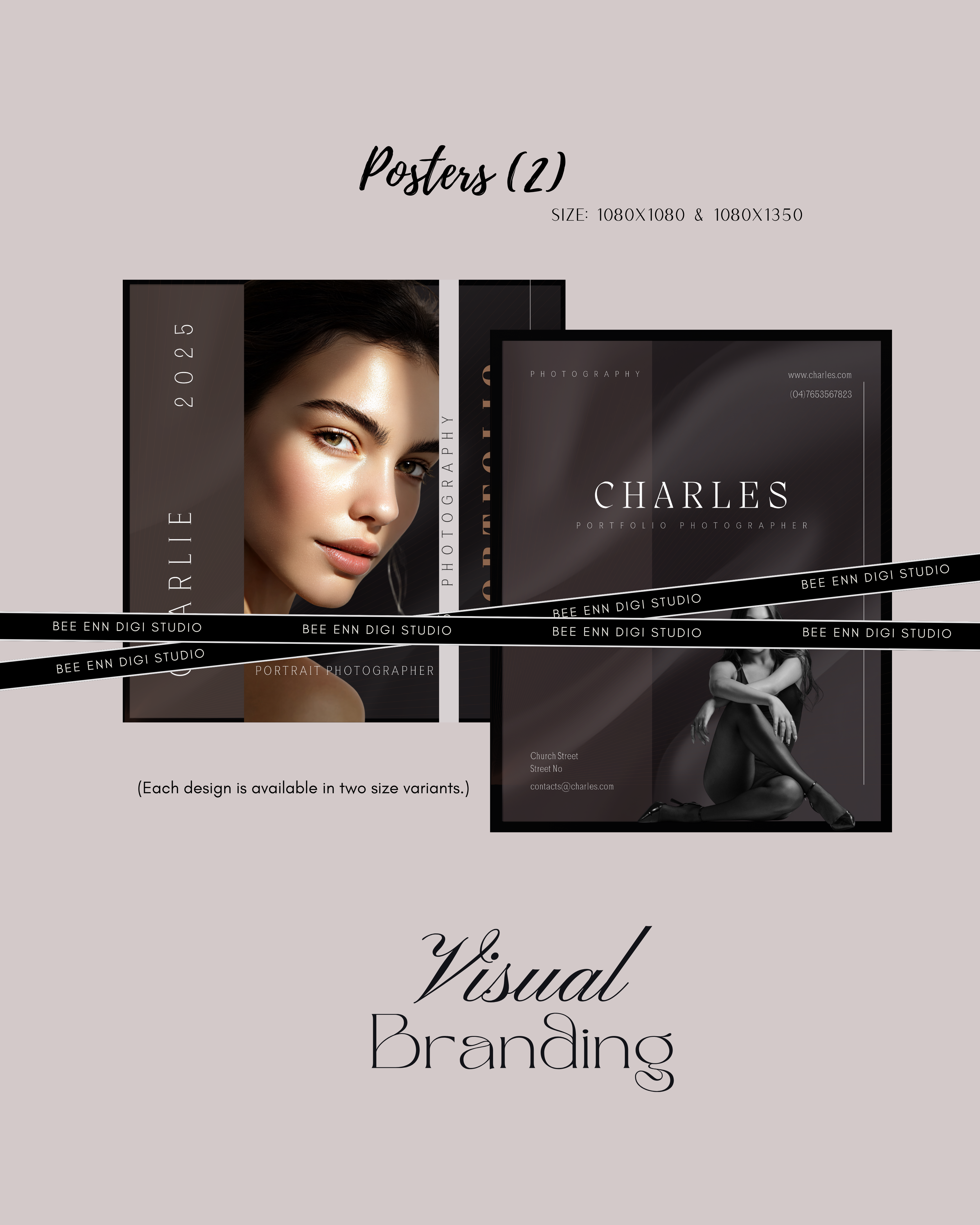 DIY Social Media Poster Template 2 | 1080x1080 & 1080x1350 | Canva (Digital Download)