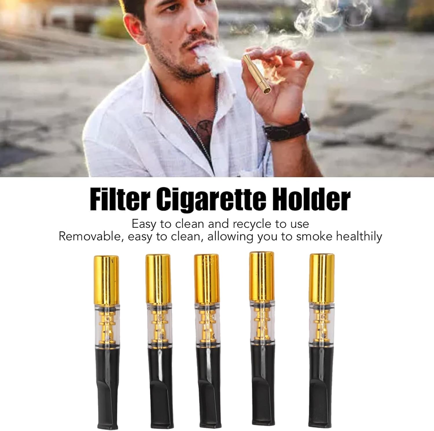Filtre Cigarette Yajue YJ-169 – Pack de 5 Filtres Réutilisables