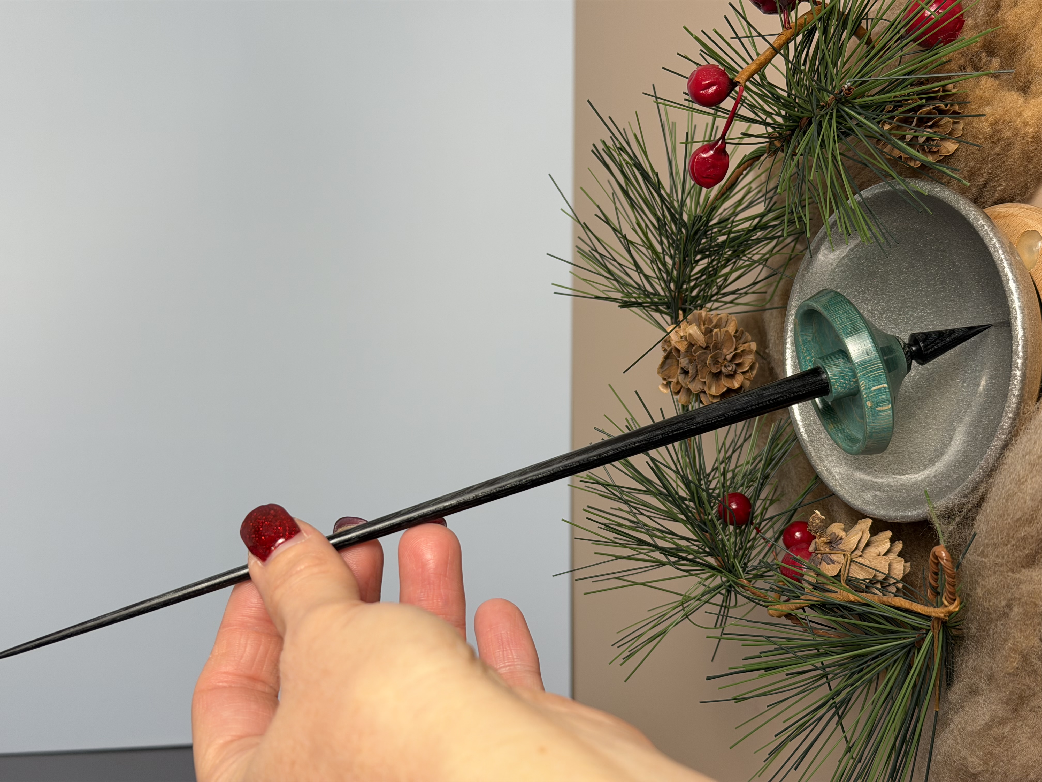 Support Spindle - "Stiletto" - Turquoise