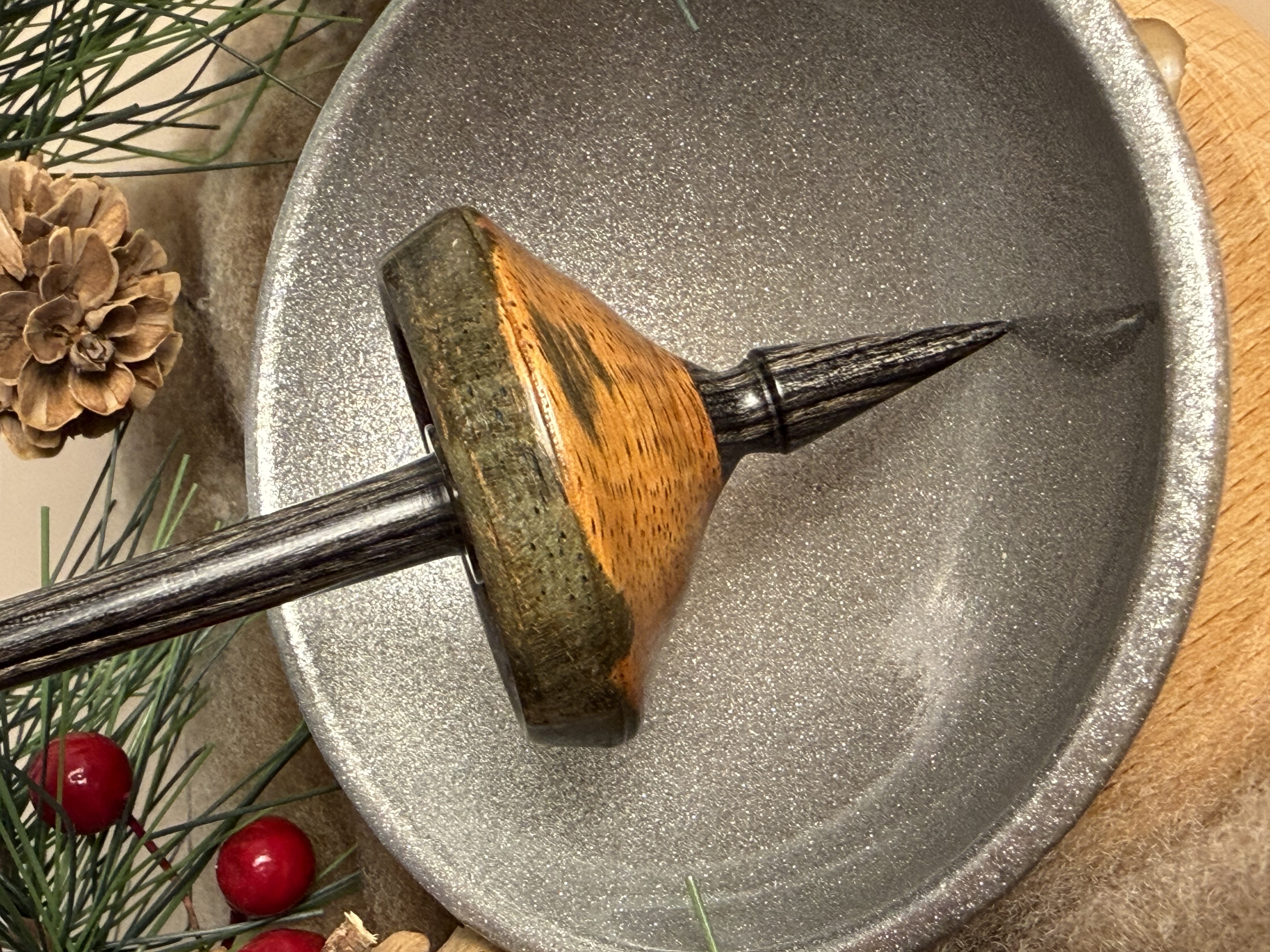 Support Spindle - "Stiletto" - Mystery Wood