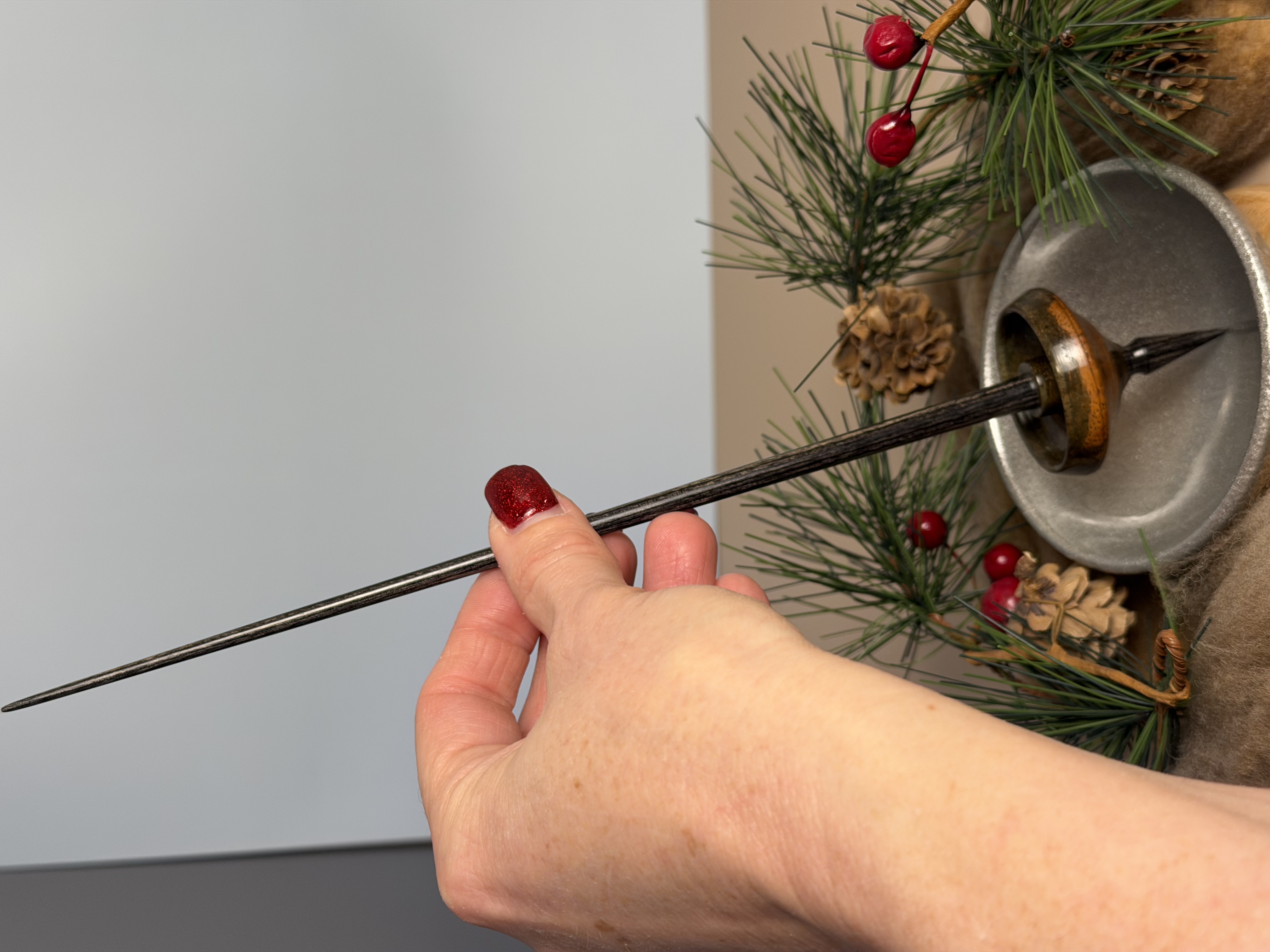 Support Spindle - "Stiletto" - Mystery Wood