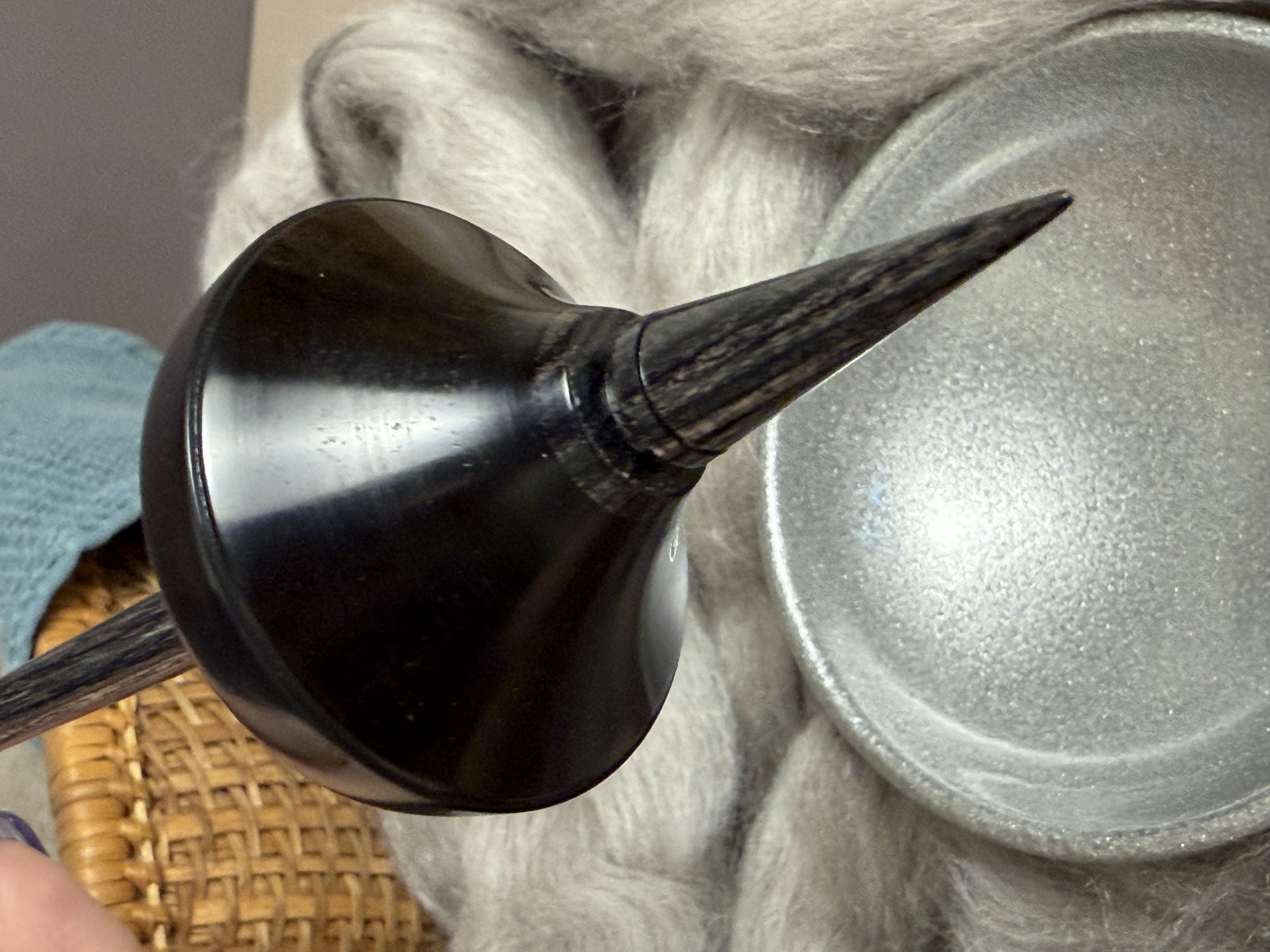 Support Spindle - "Stiletto" - Gaboon Ebony