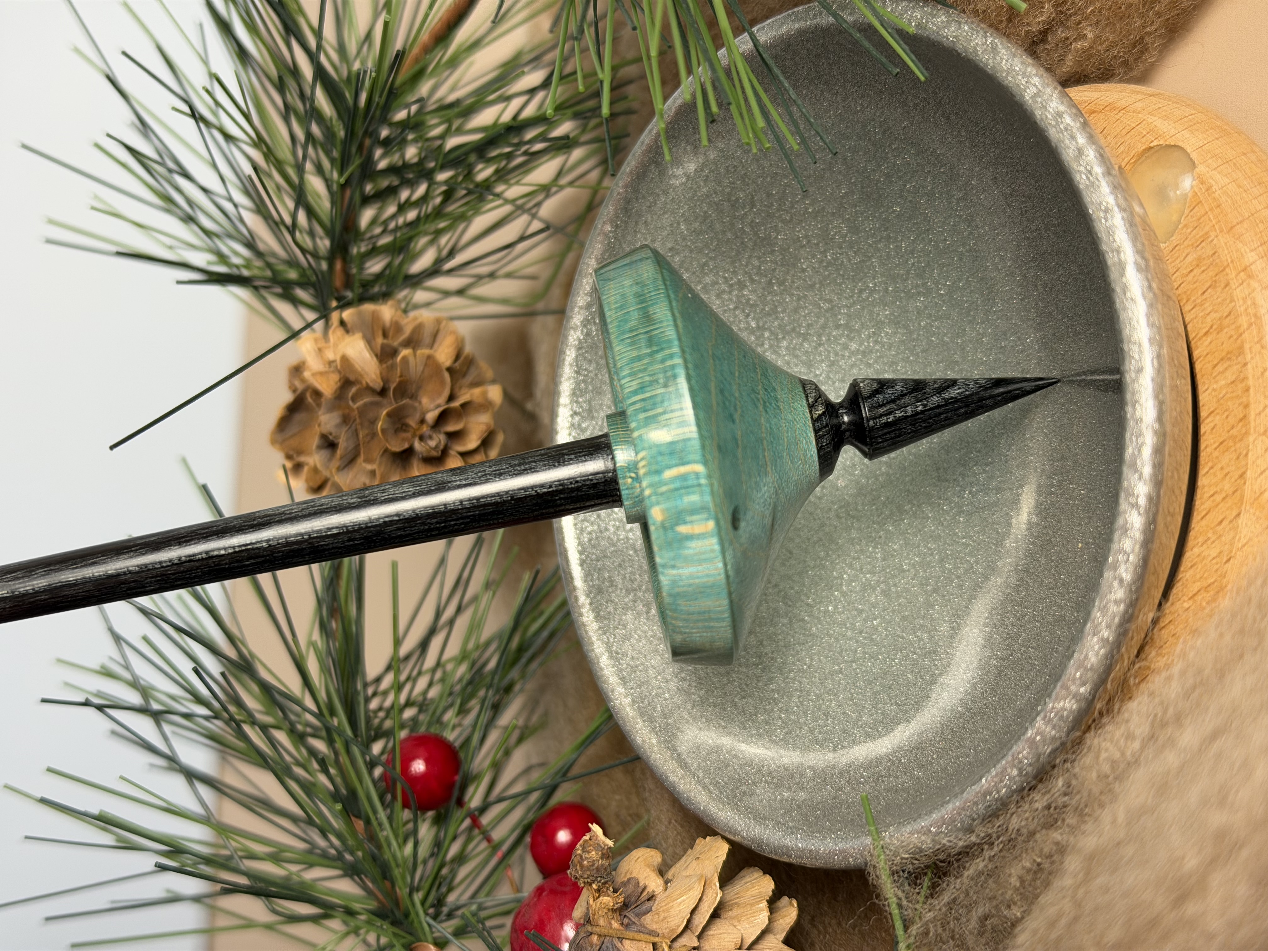 Support Spindle - "Stiletto" - Turquoise