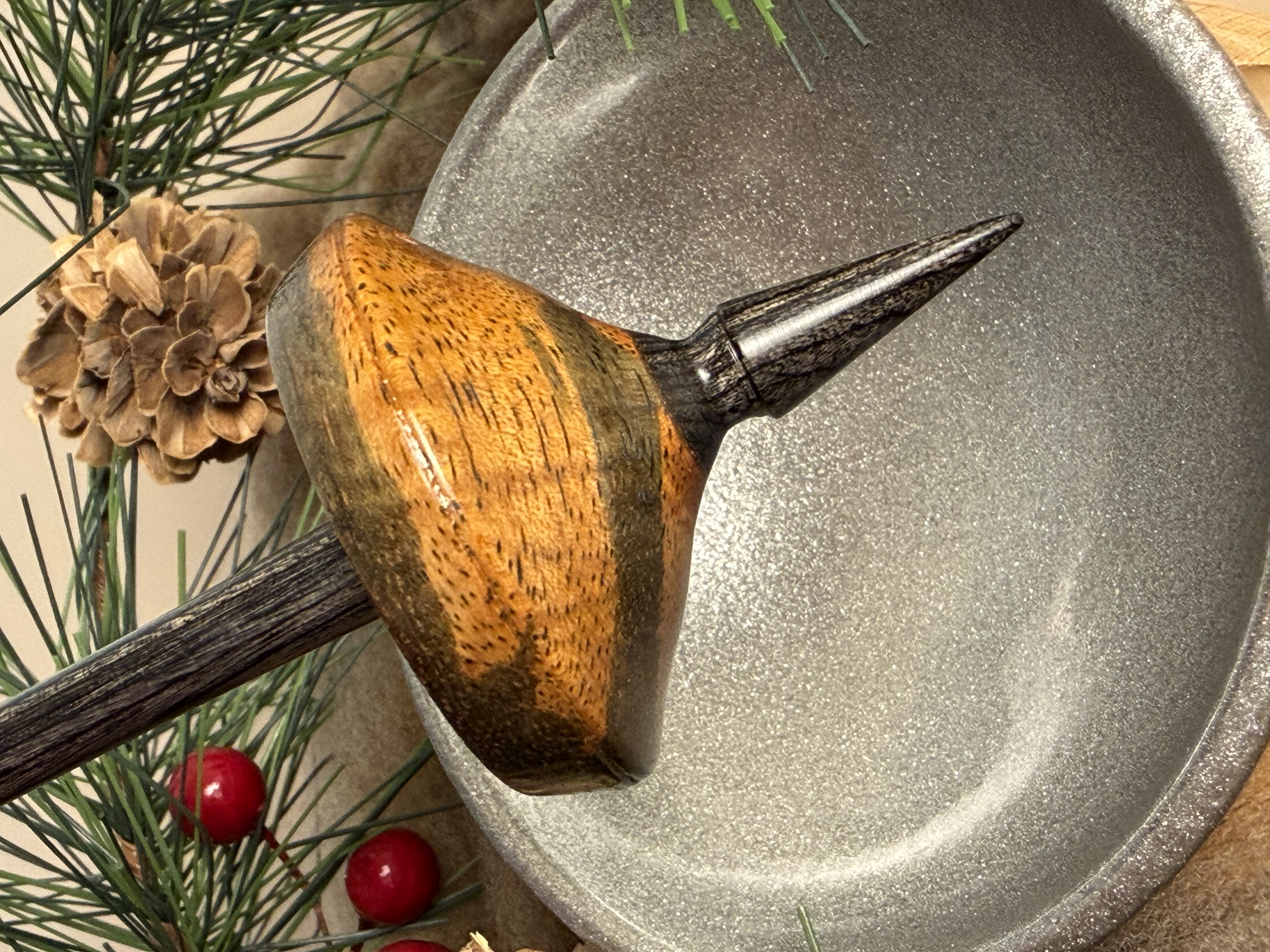 Support Spindle - "Stiletto" - Mystery Wood