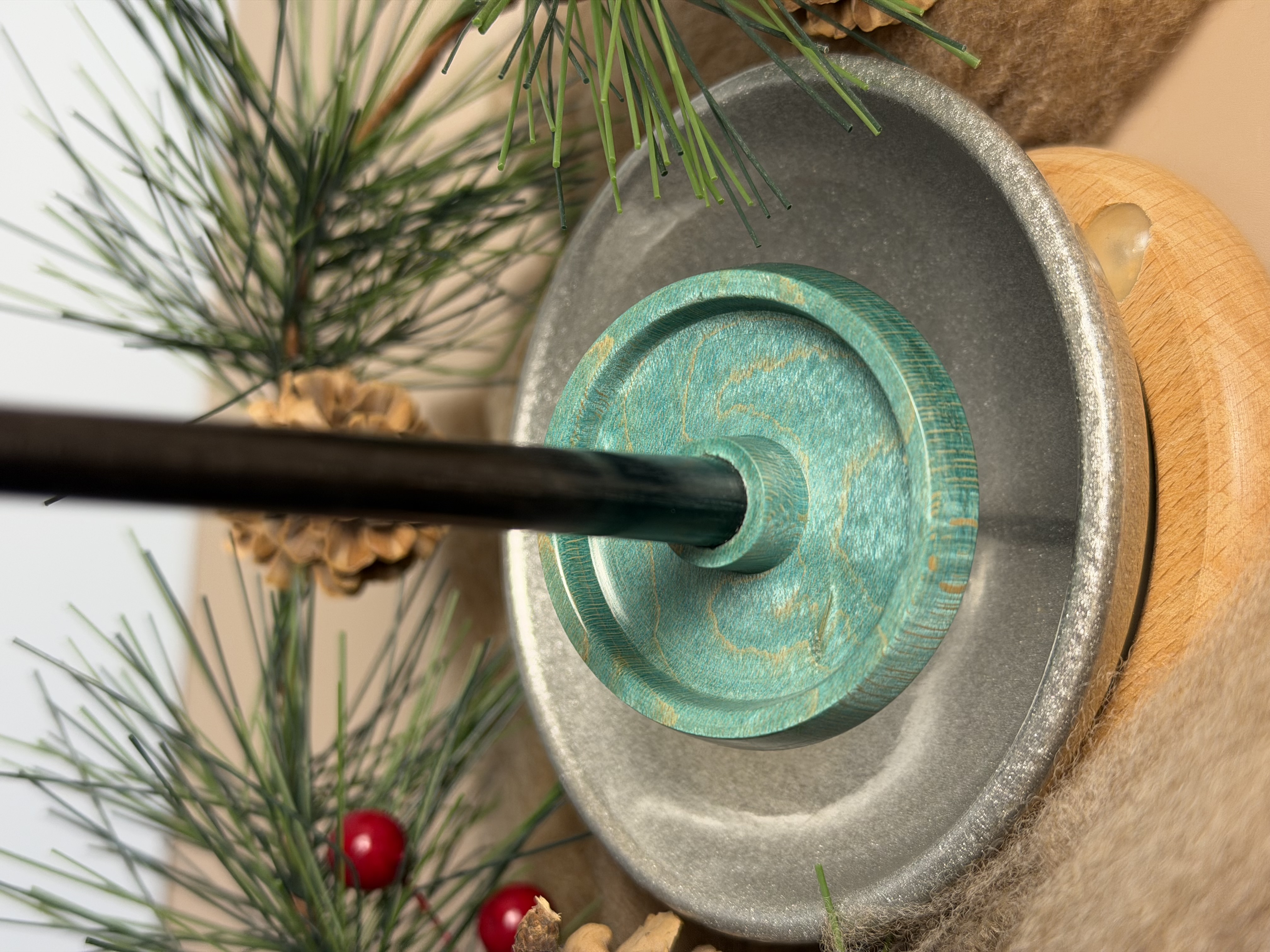 Support Spindle - "Stiletto" - Turquoise