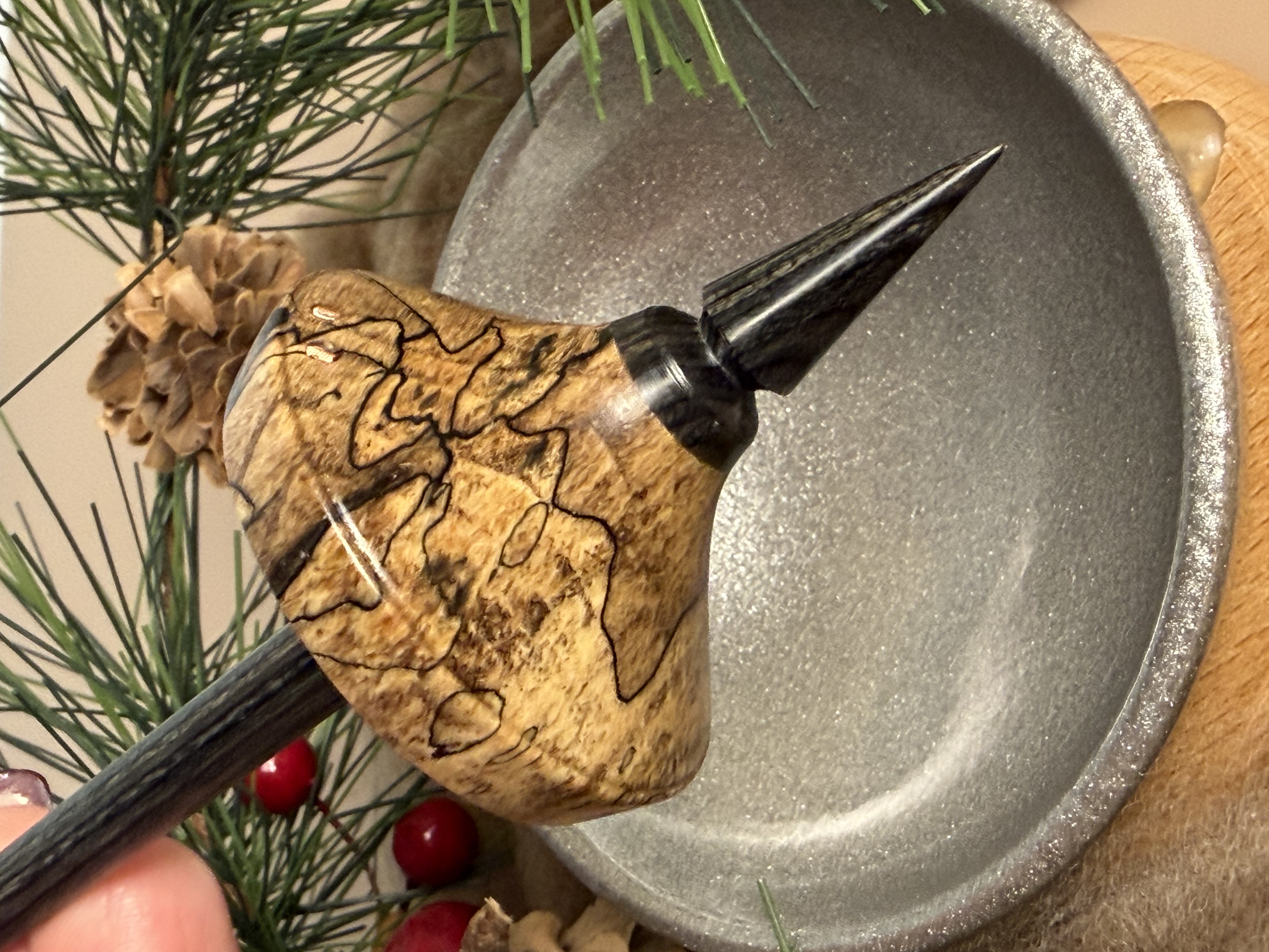 Support Spindle - "Stiletto" - Spalted