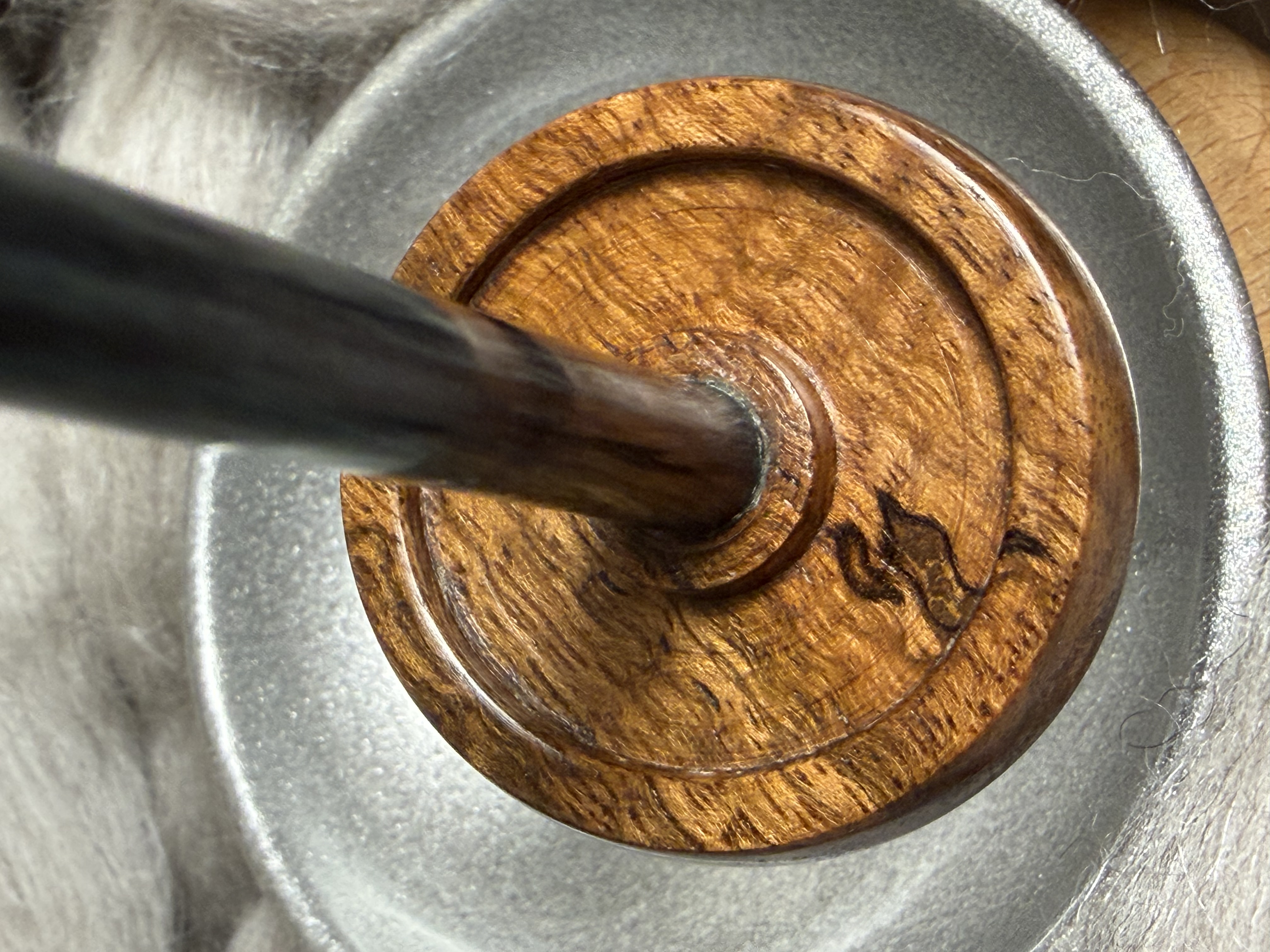 Support Spindle - "Stiletto" - Curly Black Mango