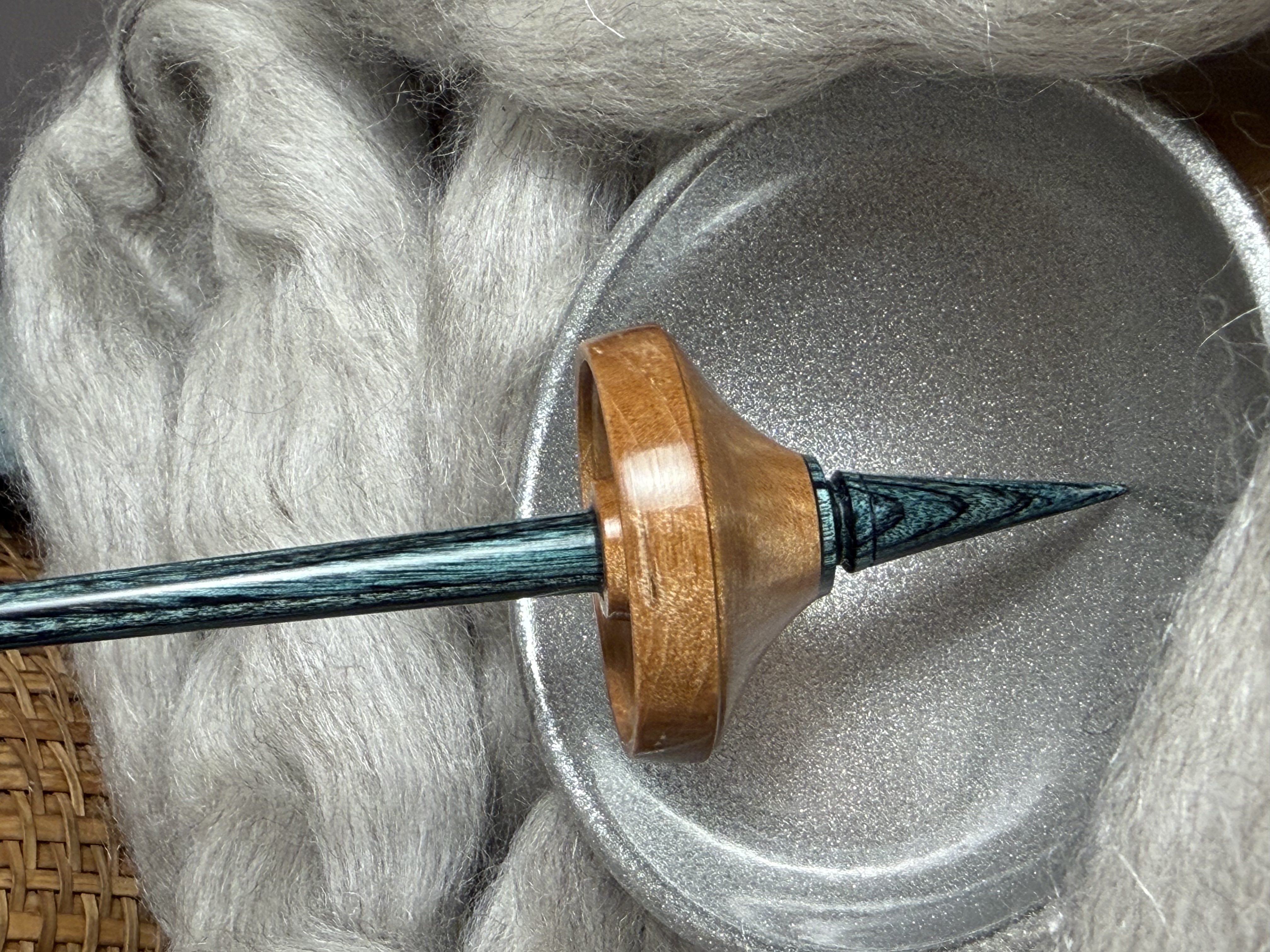 Support Spindle - "Stiletto" - Curly Maple