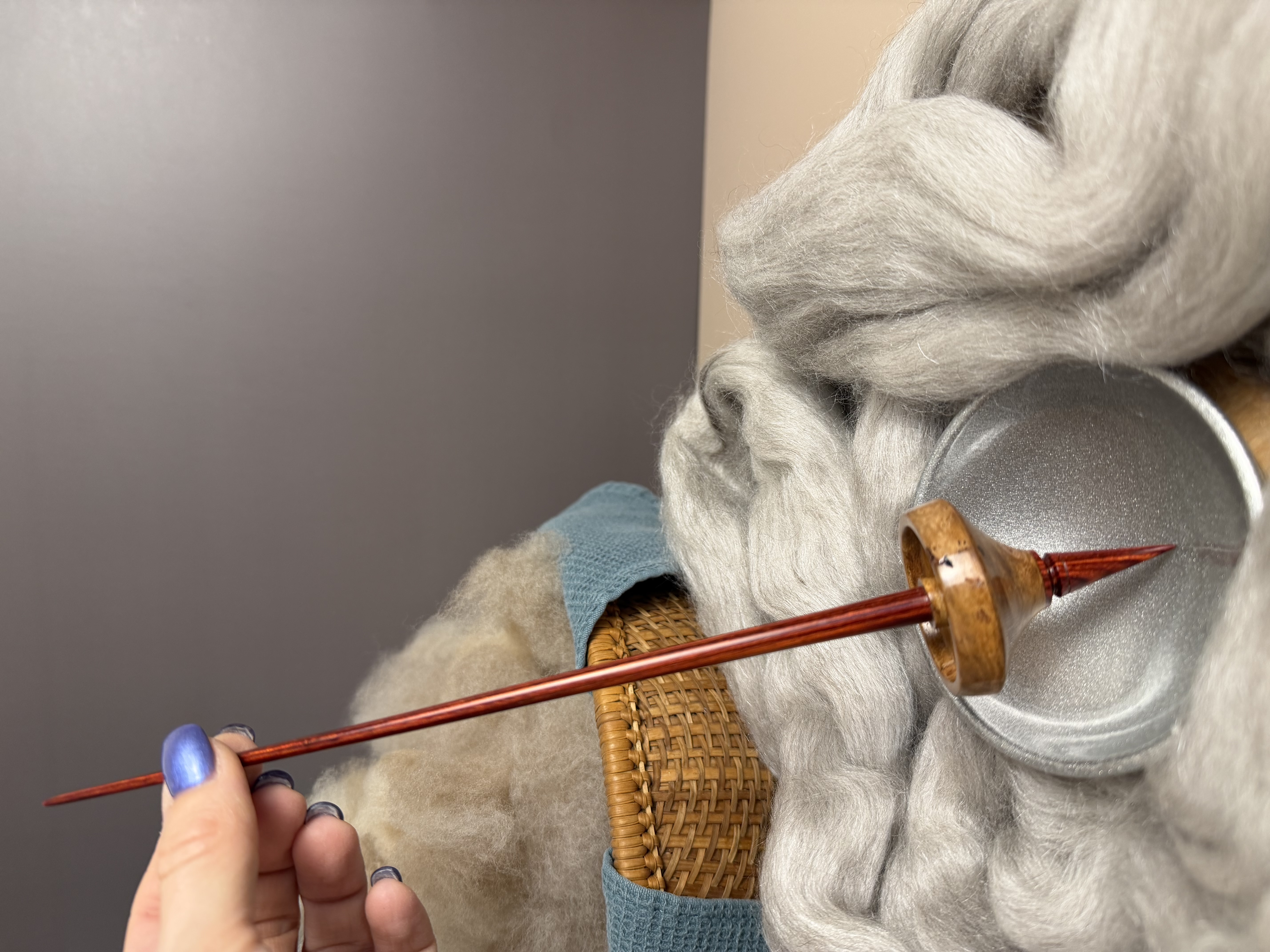 Support Spindle - "Stiletto" - Eucalyptus Burl