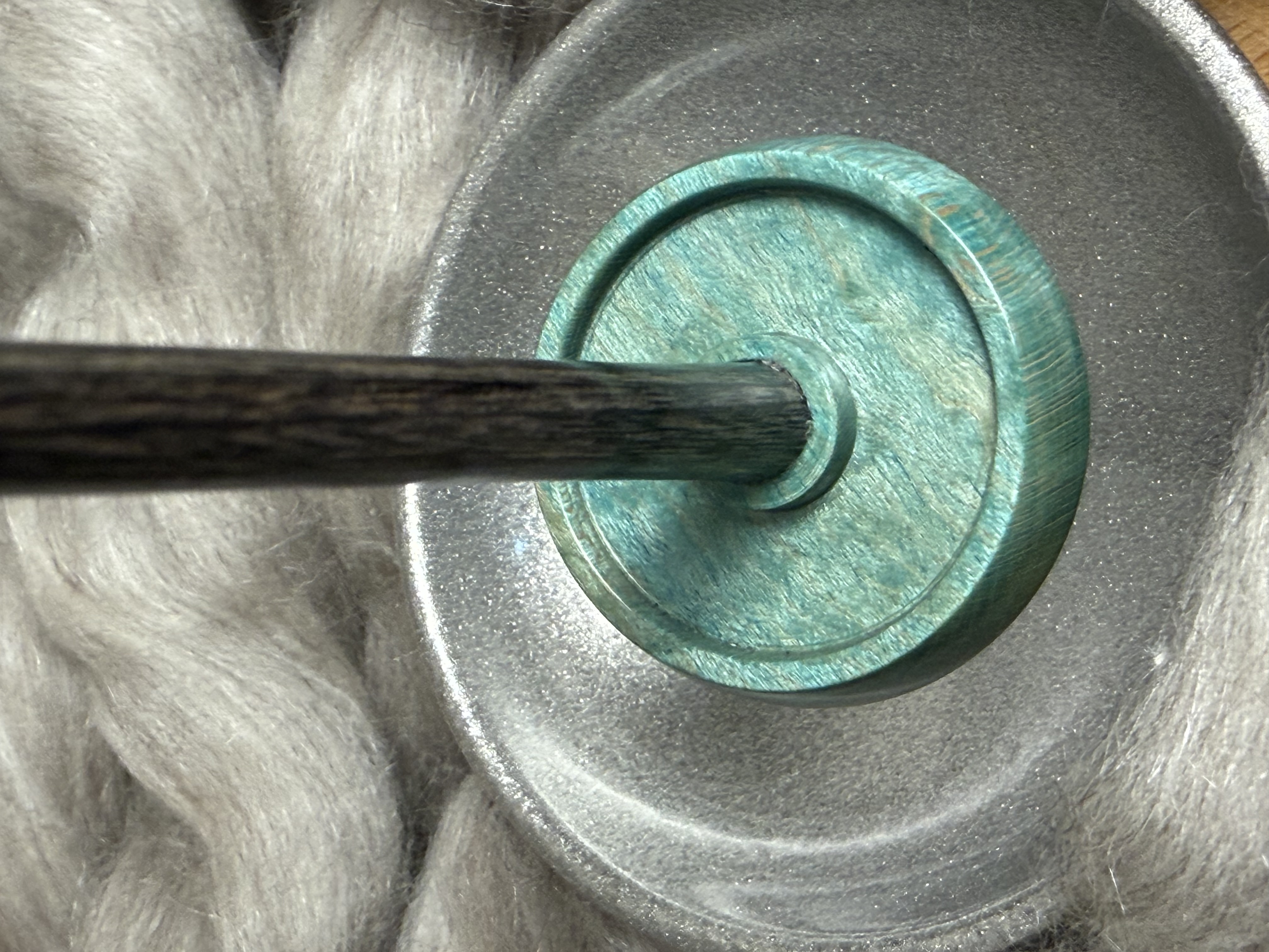 Support Spindle - "Stiletto" - Turquoise Maple