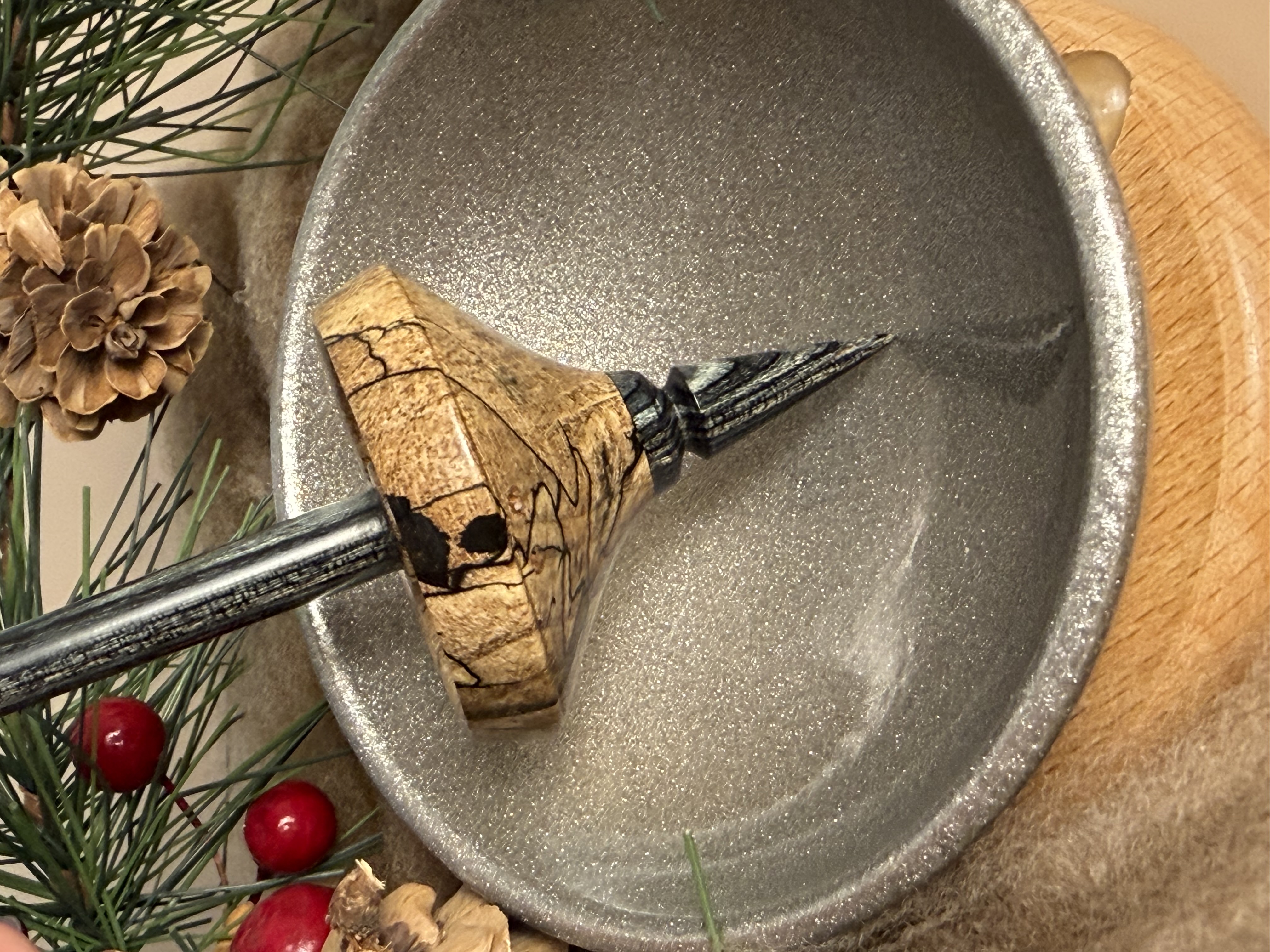 Support Spindle - "Stiletto" - Spalted