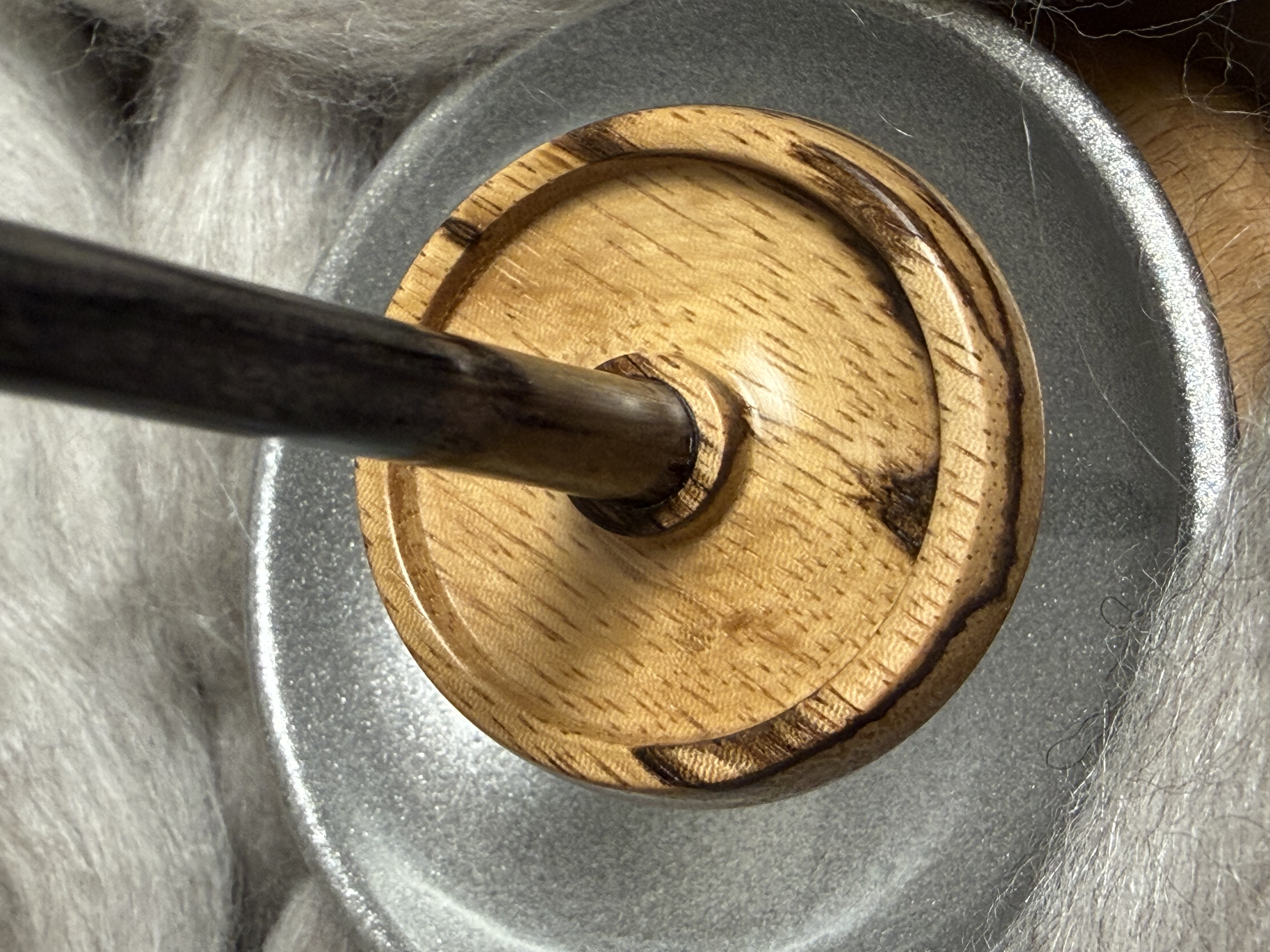 Support Spindle - "Stiletto" - Zebrawood