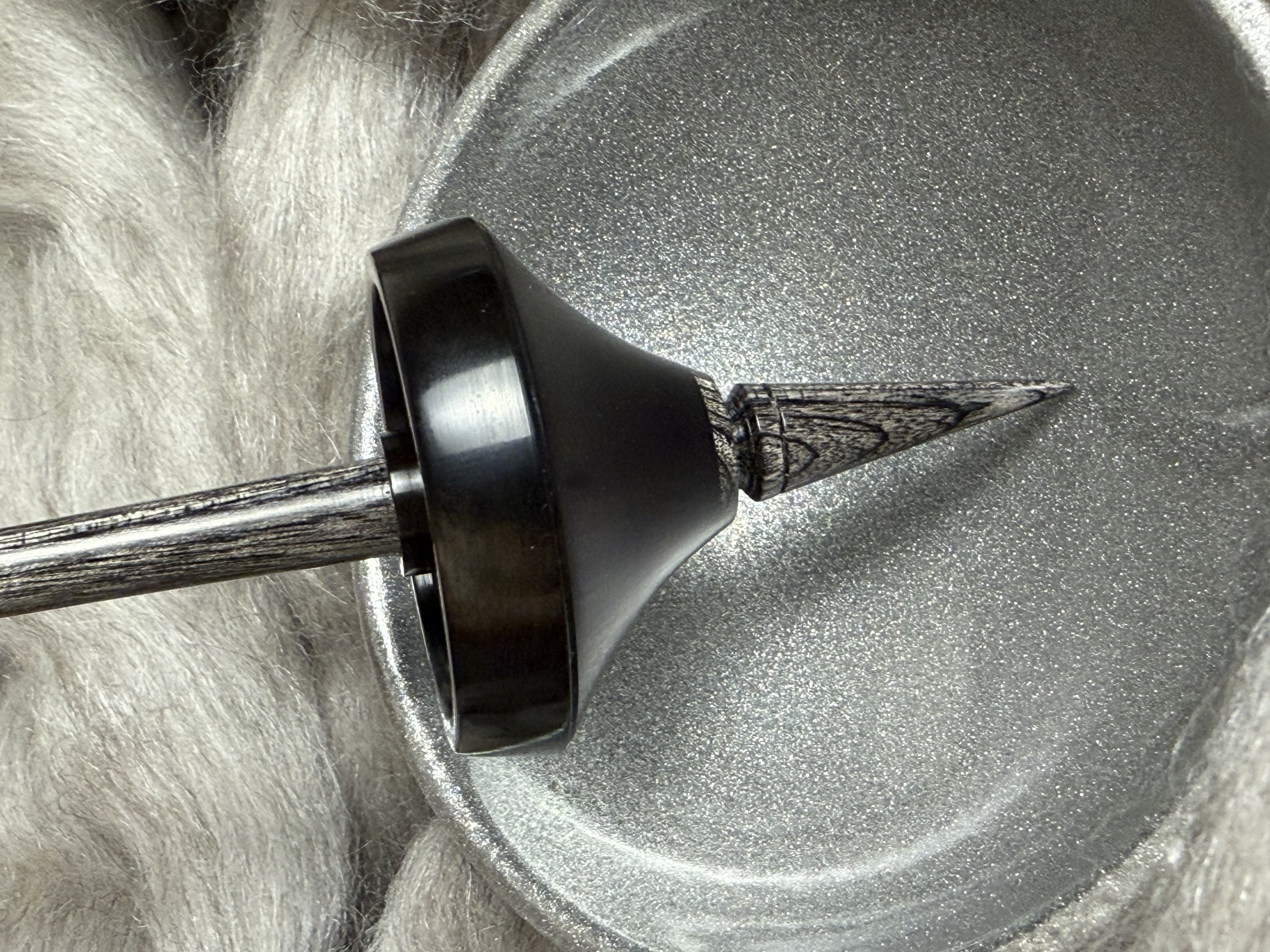 Support Spindle - "Stiletto" - Gaboon Ebony