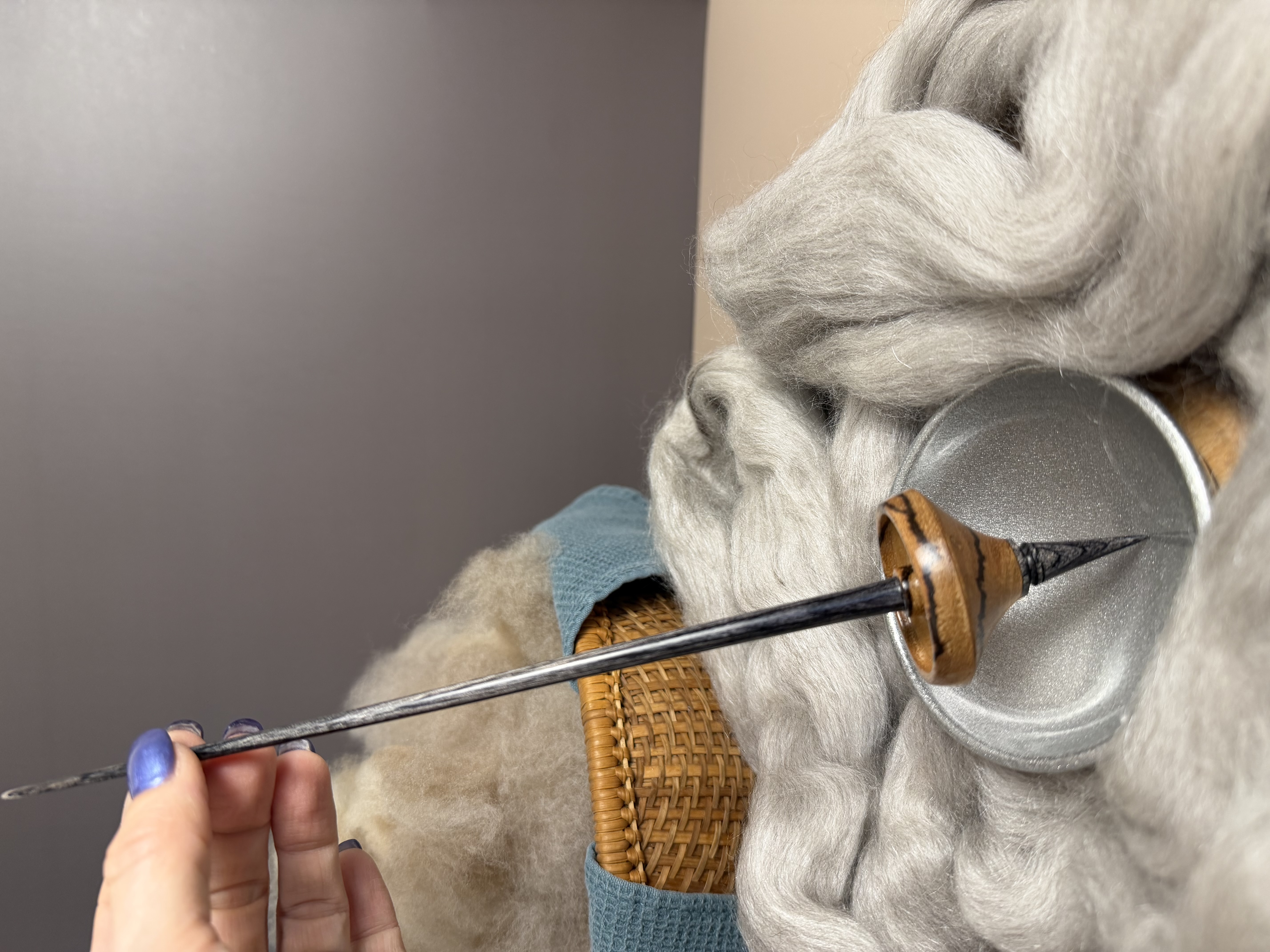 Support Spindle - "Stiletto" - Zebrawood