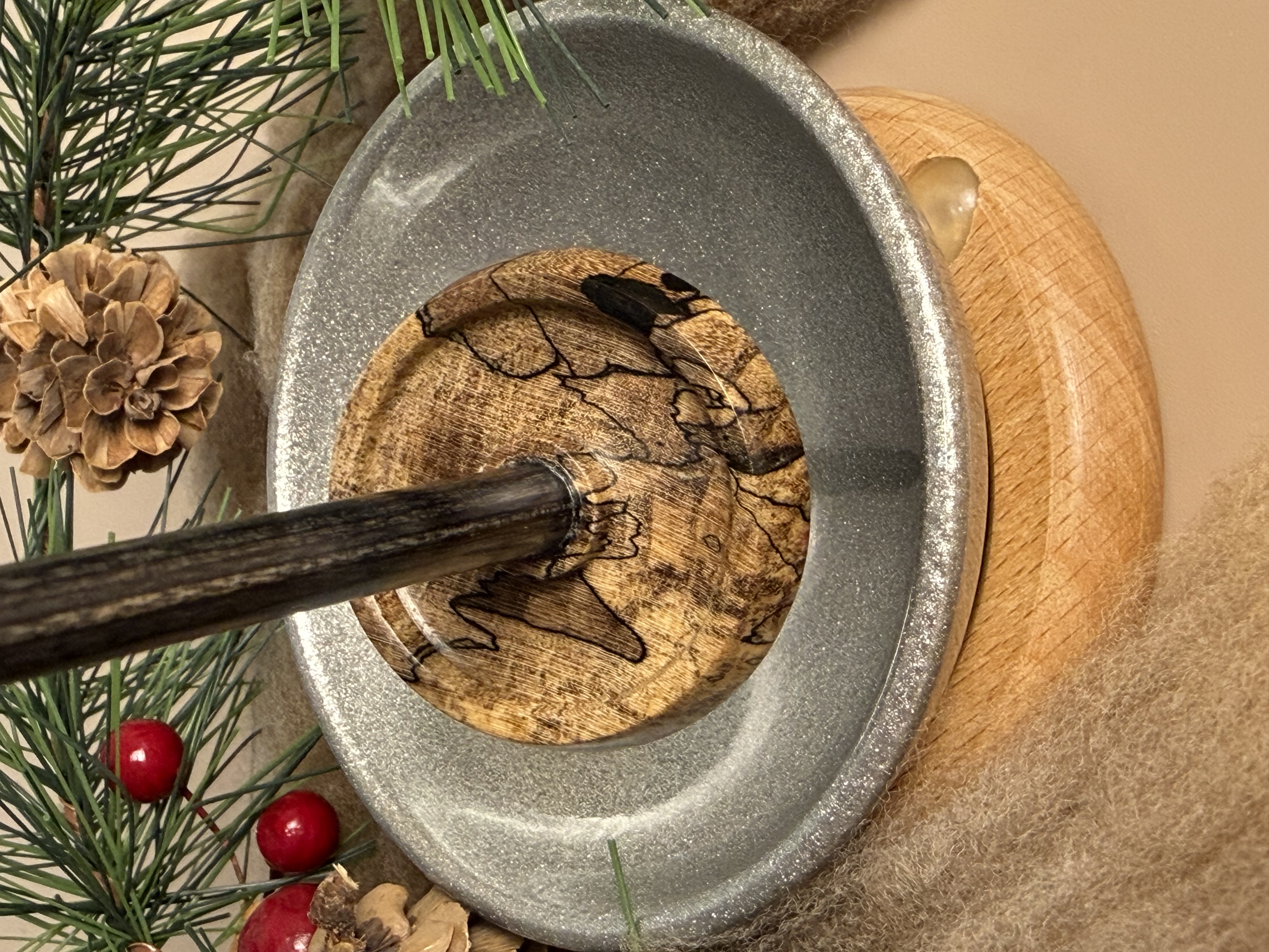 Support Spindle - "Stiletto" - Spalted