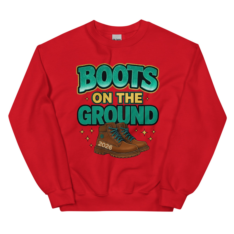 Unisex Sweatshirt Boots on the Ground 2026