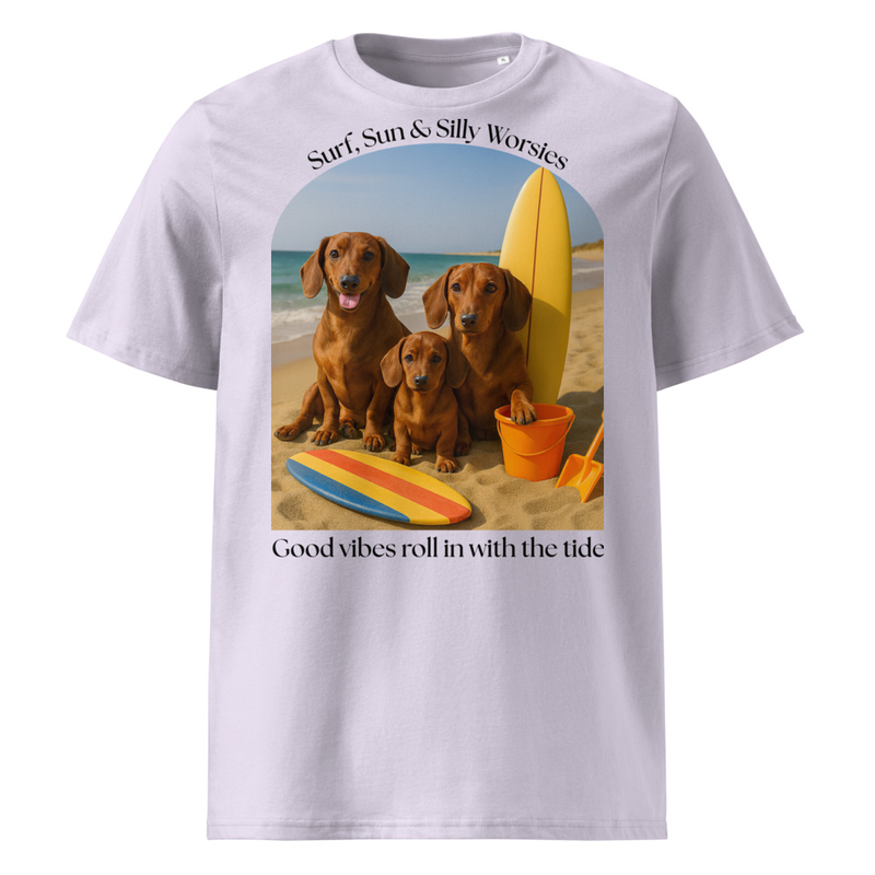 Unisex organic cotton t-shirt, Surfing Worsies