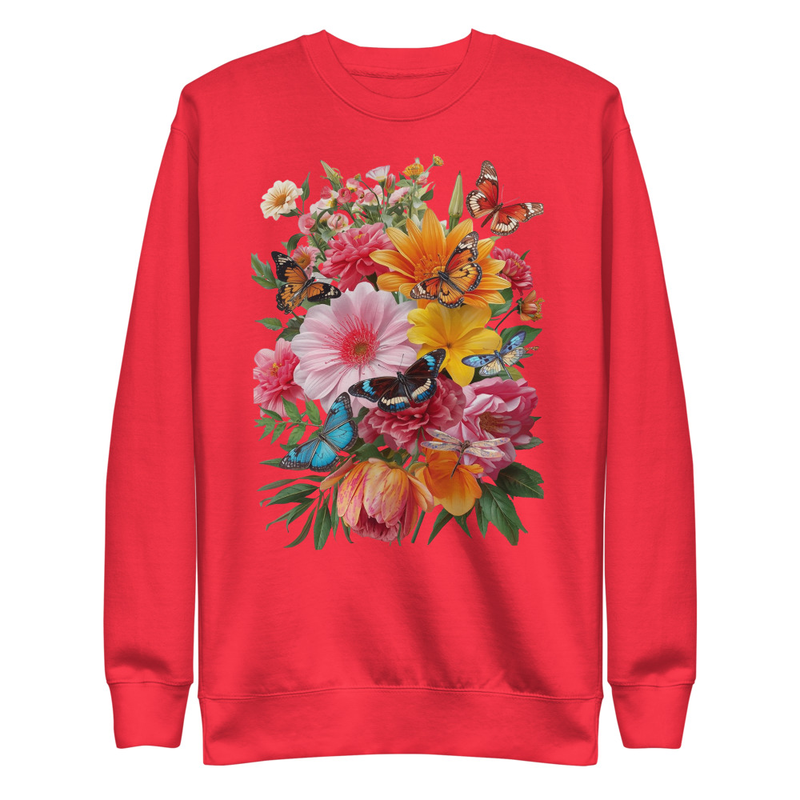 Unisex Premium Sweatshirt Mixed Flowers