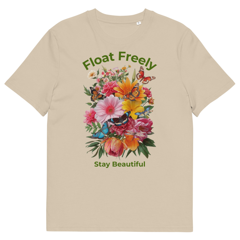 Unisex organic cotton t-shirt - Float Freely