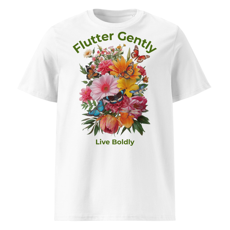 Unisex organic cotton t-shirt - Flutter Gently