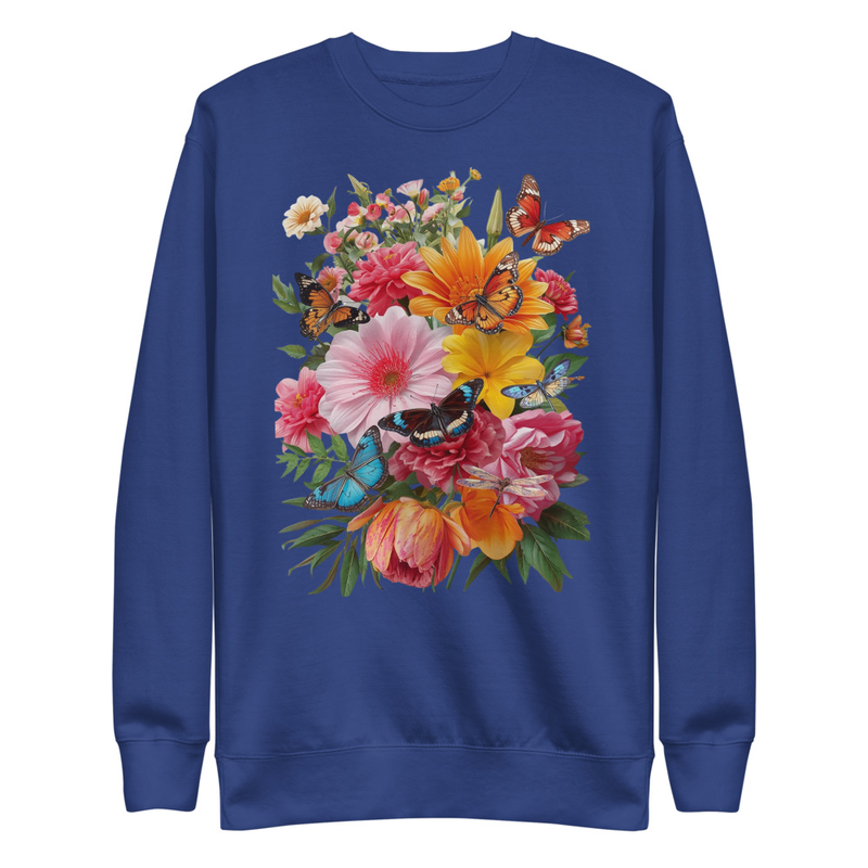 Unisex Premium Sweatshirt Mixed Flowers