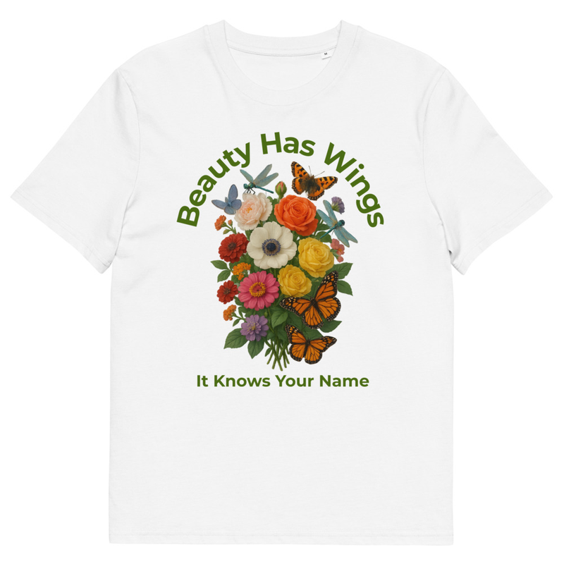 Unisex organic cotton t-shirt - Beauty Has Wings