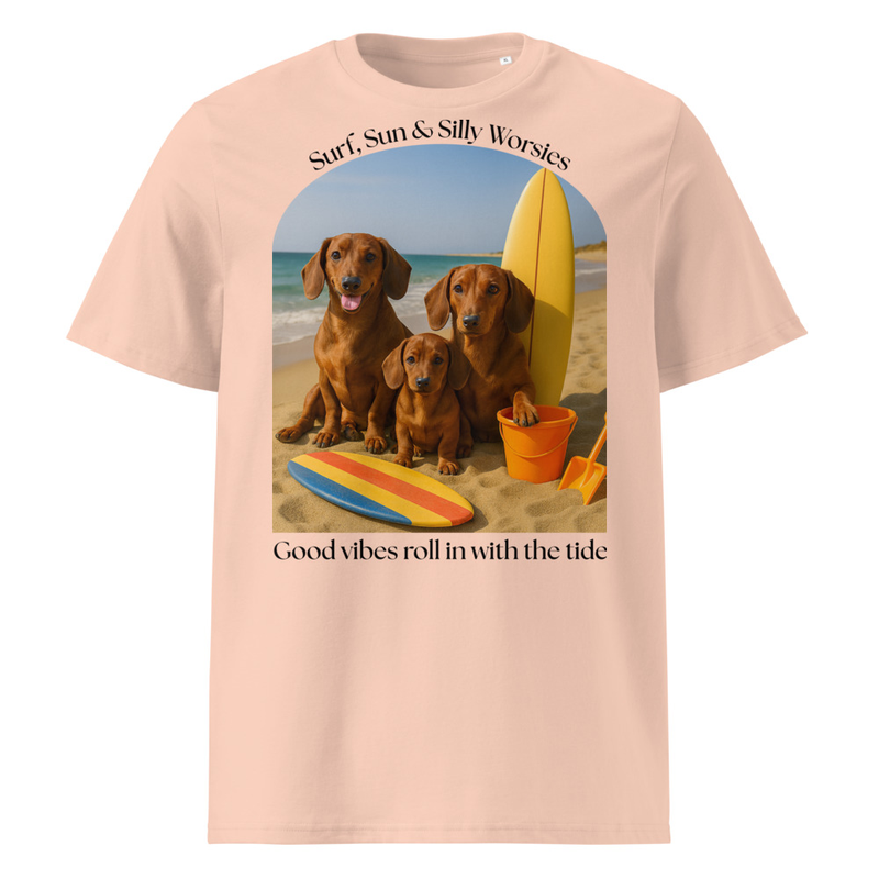 Unisex organic cotton t-shirt, Surfing Worsies