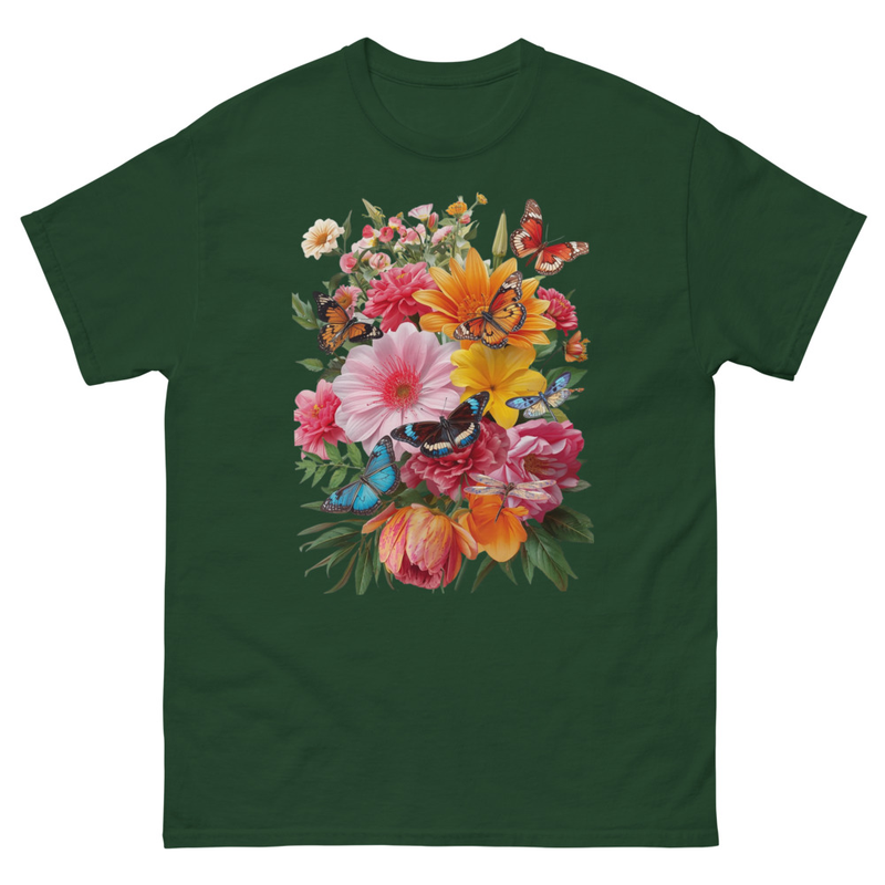 Unisex classic tee Mixed Flowers