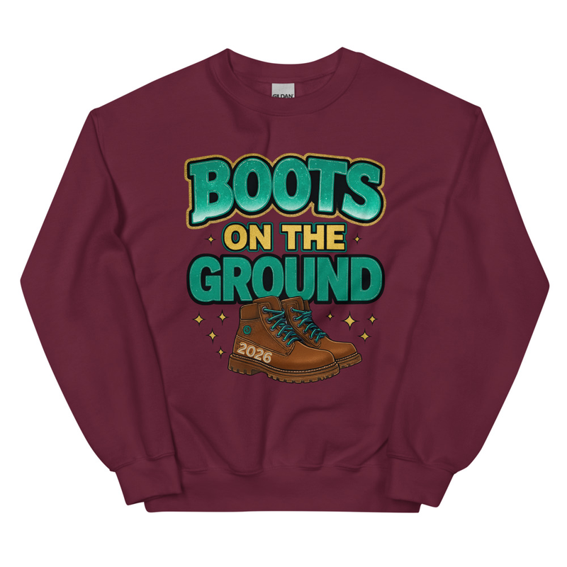 Unisex Sweatshirt Boots on the Ground 2026