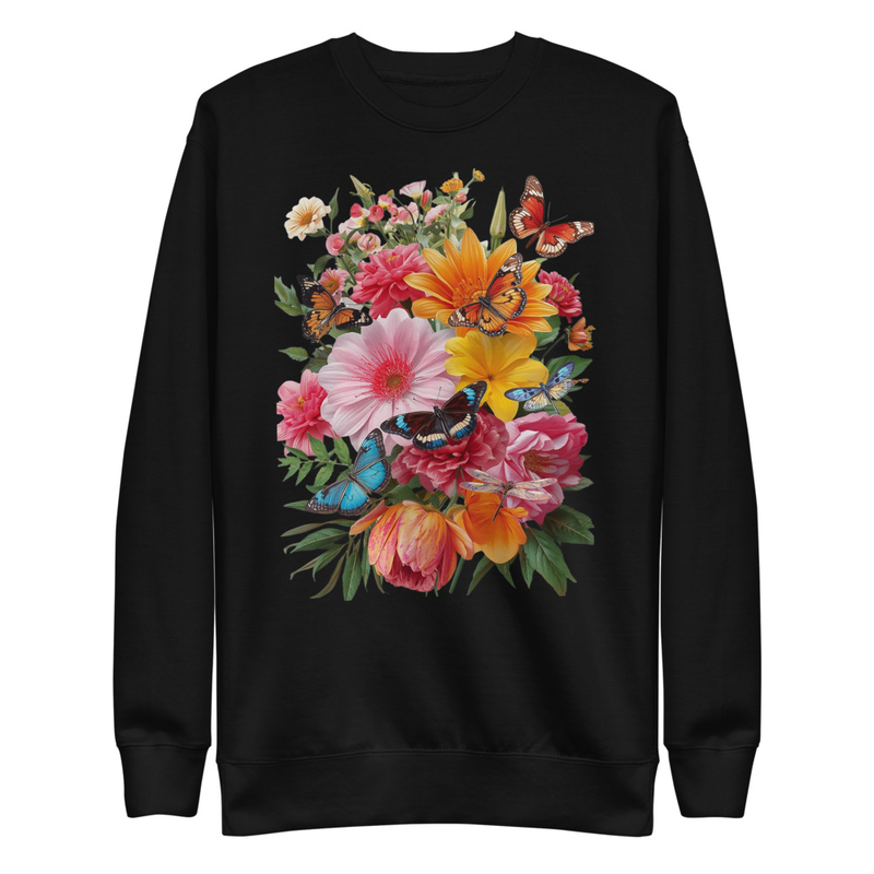 Unisex Premium Sweatshirt Mixed Flowers