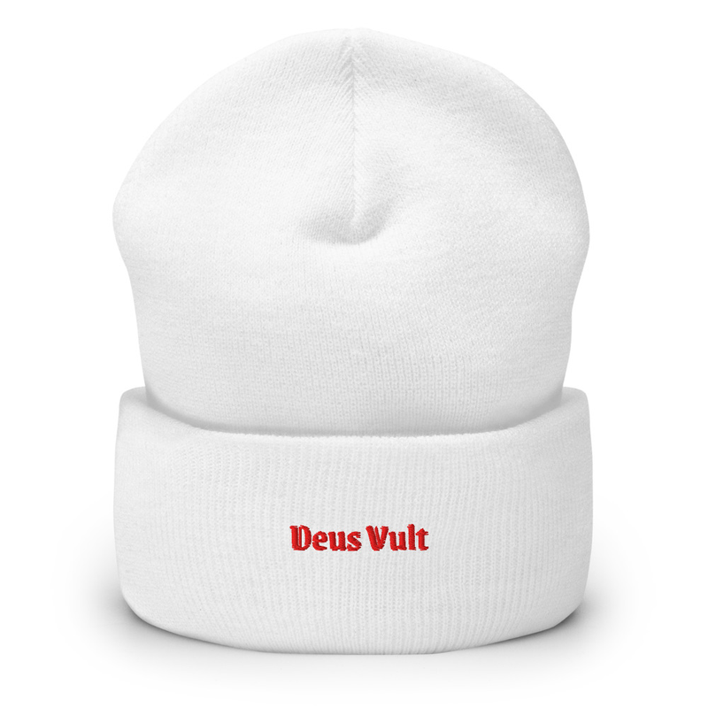 Cuffed Beanie - Deus Vult