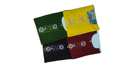 पर्पल रेयॉन कुर्ती