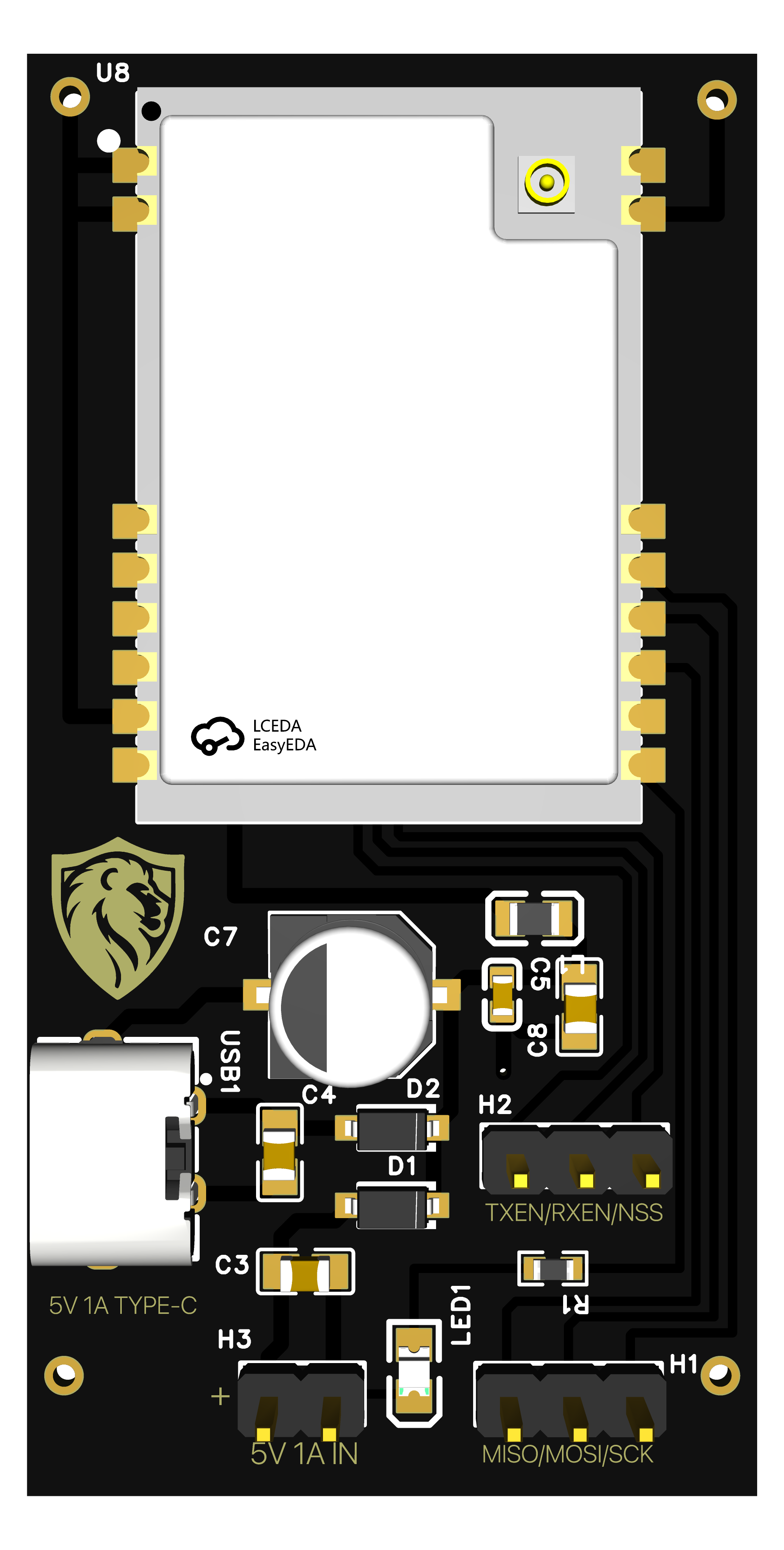 1W Custom 2.4GHz Transceiver
