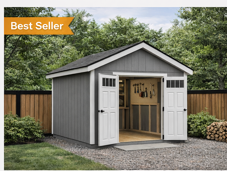 Pre-Built Utility Shed 8×10